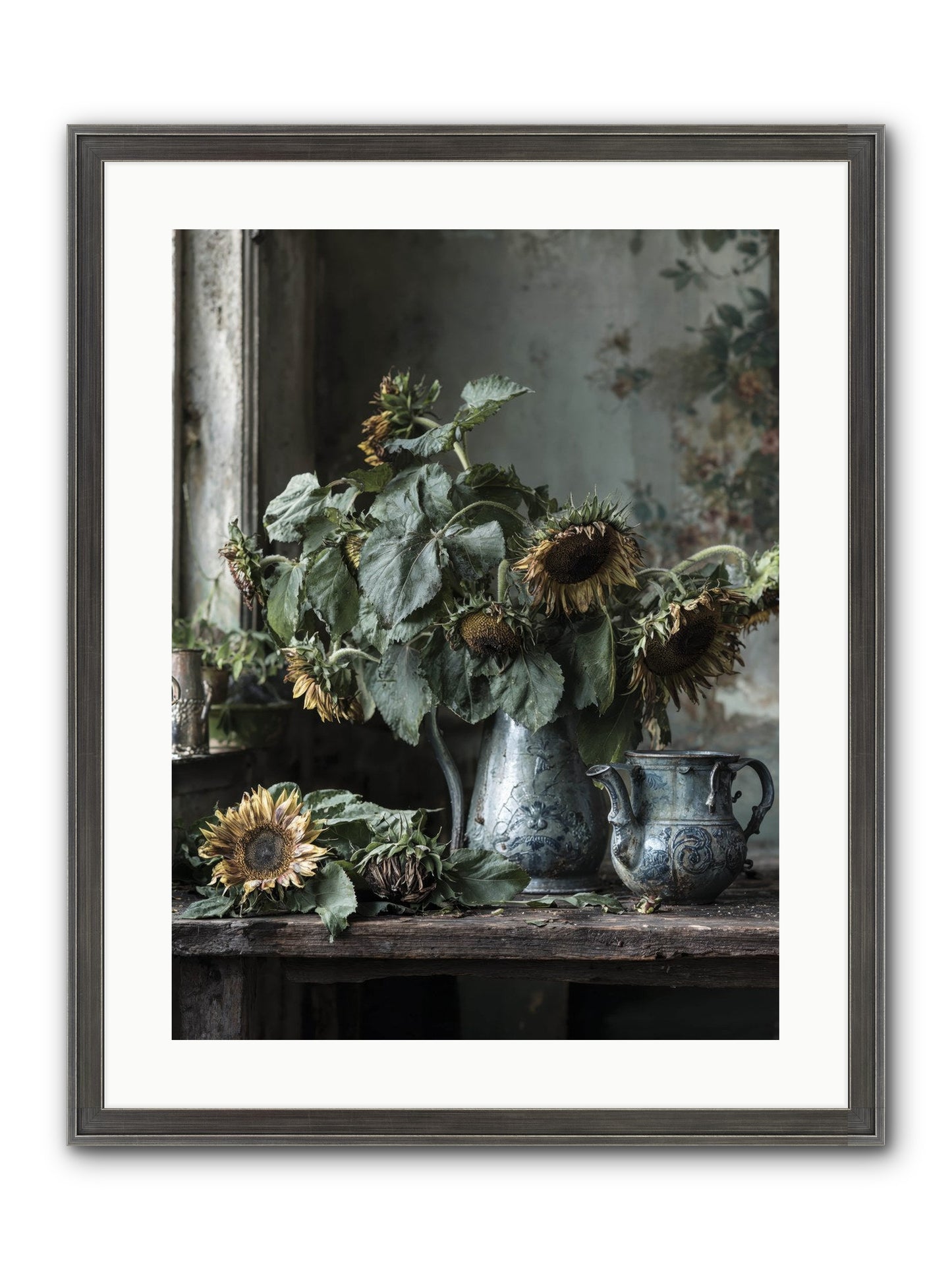 Summer's Swan Song Framed Print - Slimwoods Black/Silver 18x24
