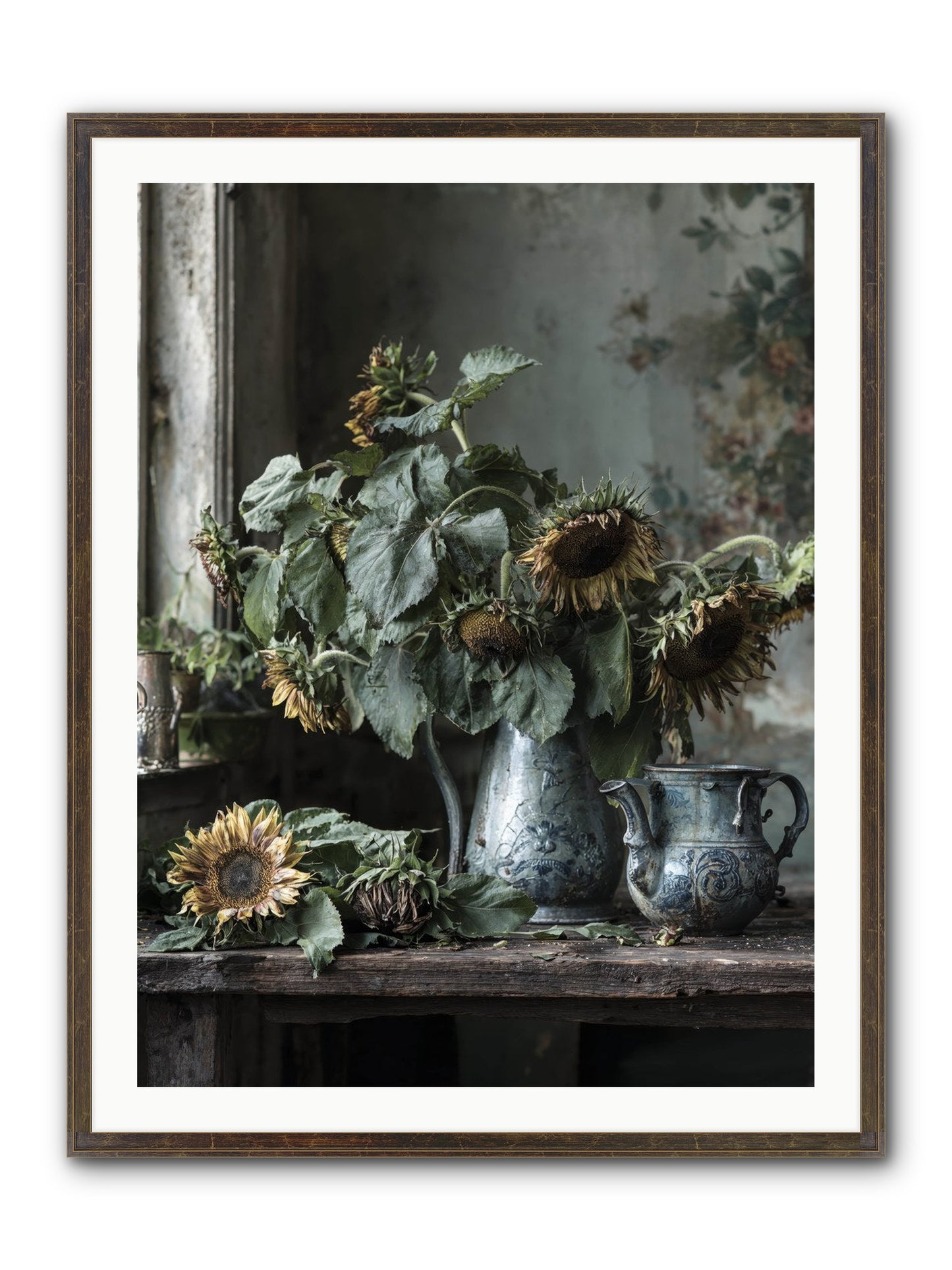 Summer's Swan Song Framed Print - Slimwoods Black/Gold 30x40