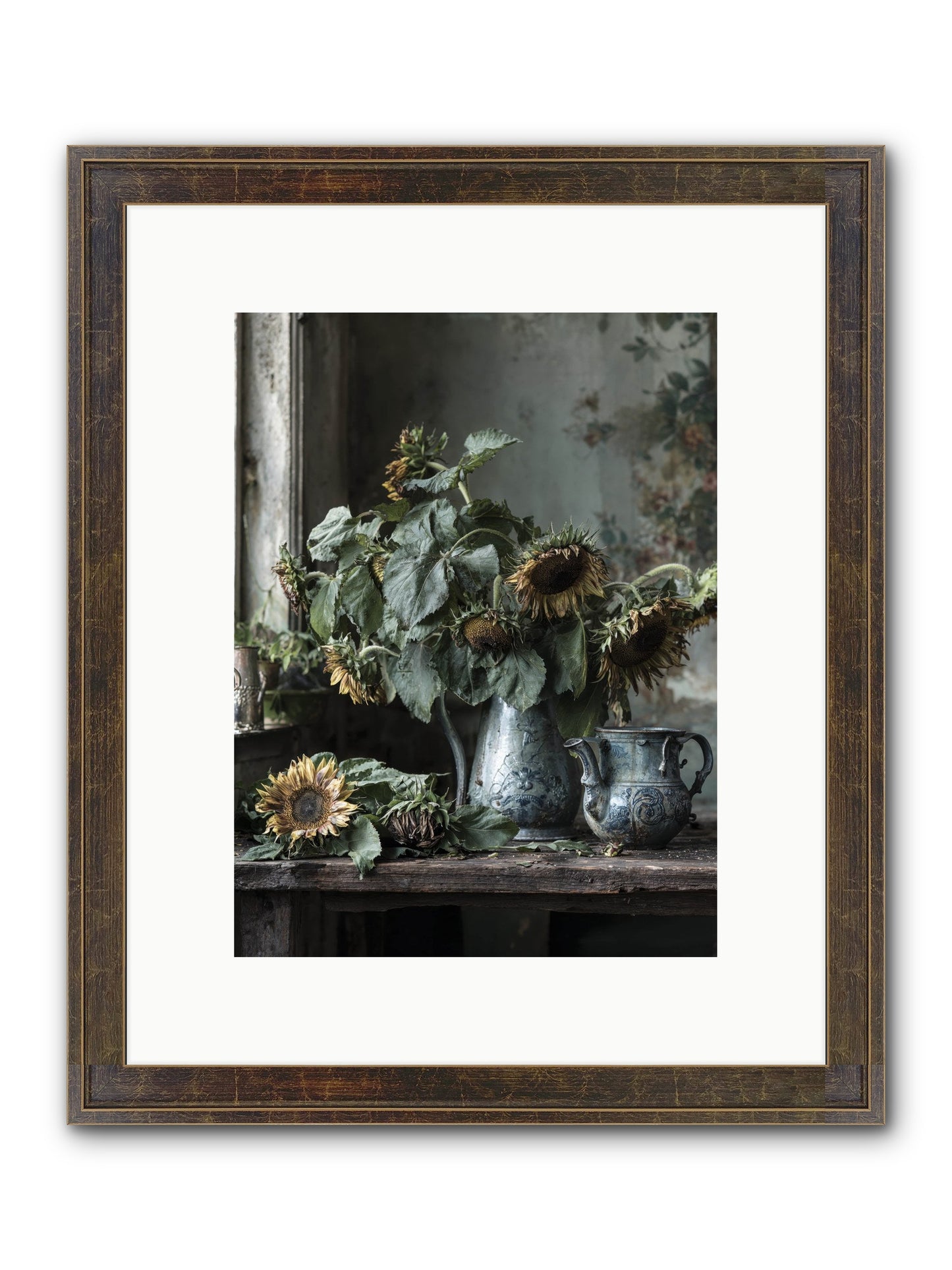 Summer's Swan Song Framed Print - Slimwoods Black/Gold 9x12