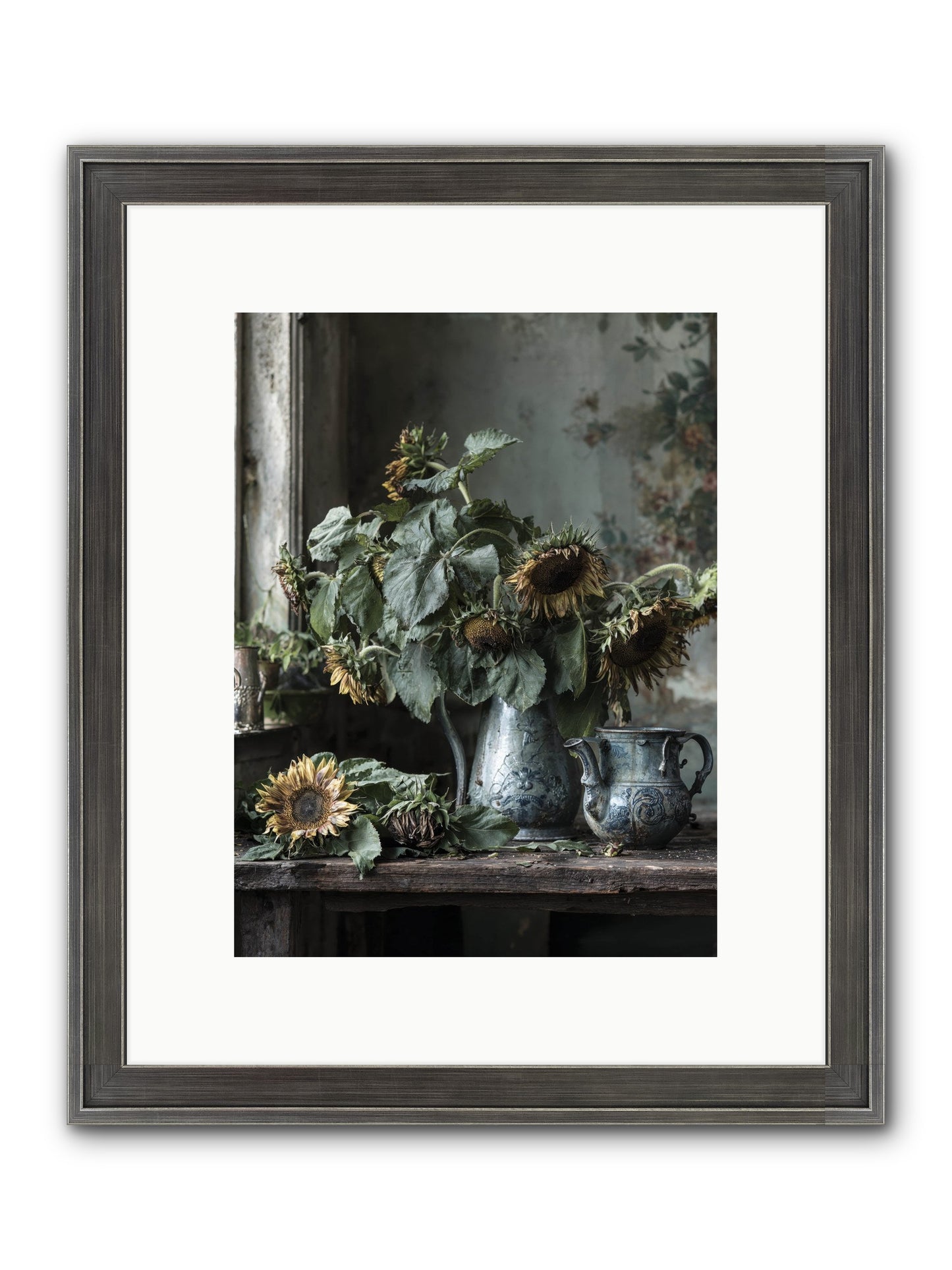 Summer's Swan Song Framed Print - Slimwoods Black/Silver 9x12