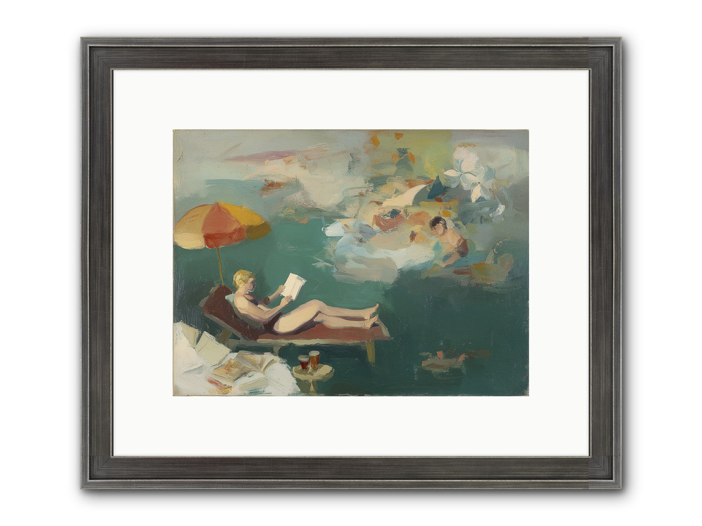Summer's Sweet Surrender Framed Print - Slimwoods Black/Silver 12x9