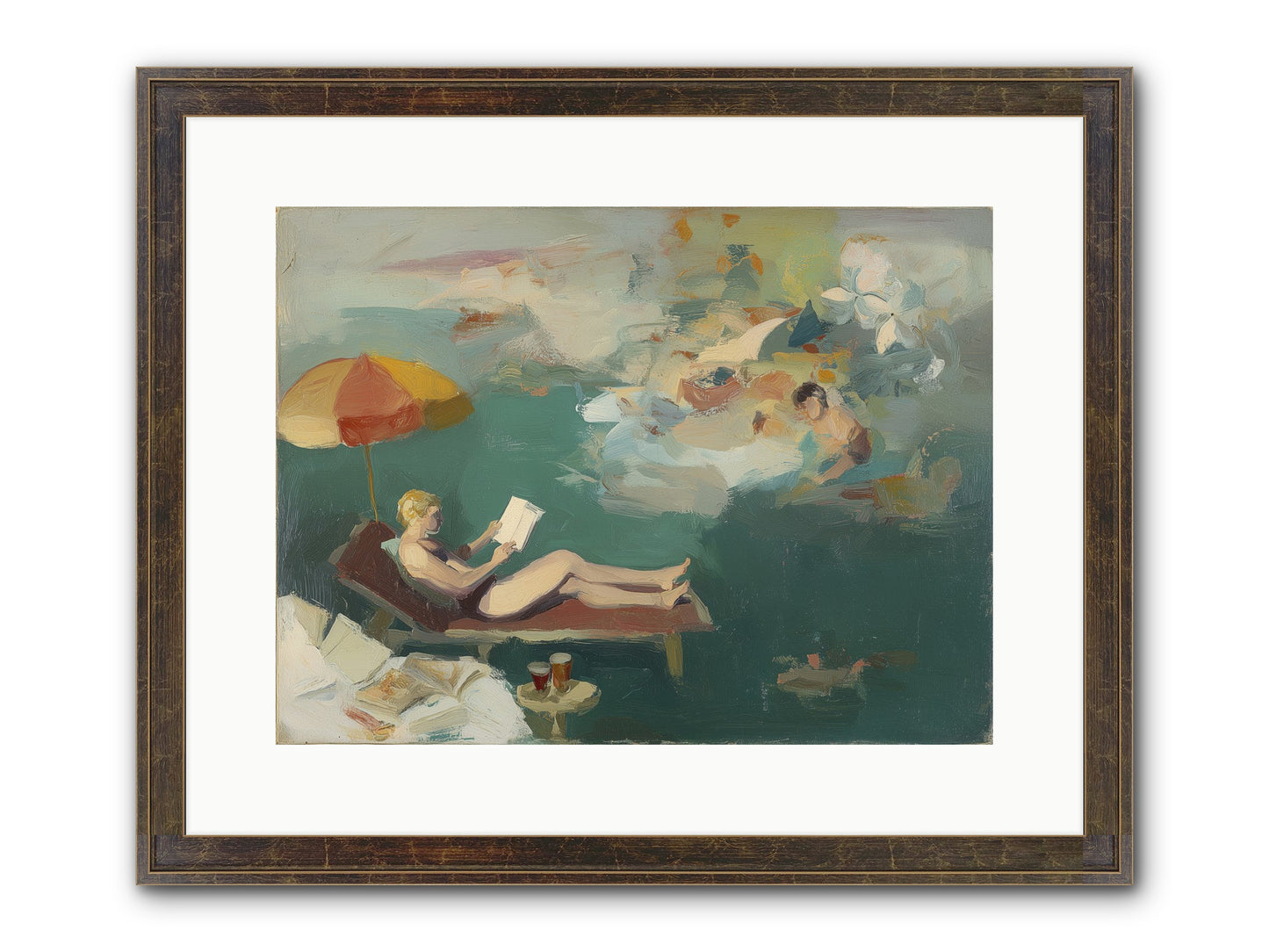 Summer's Sweet Surrender Framed Print - Slimwoods Black/Gold 16x12