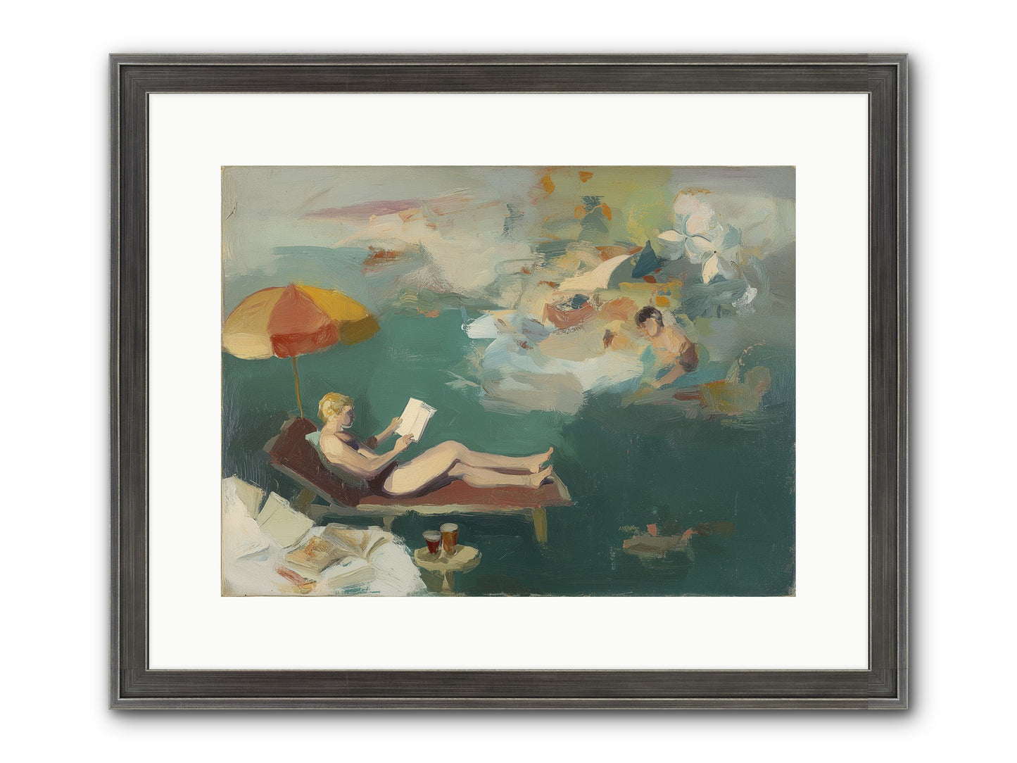 Summer's Sweet Surrender Framed Print - Slimwoods Black/Silver 16x12