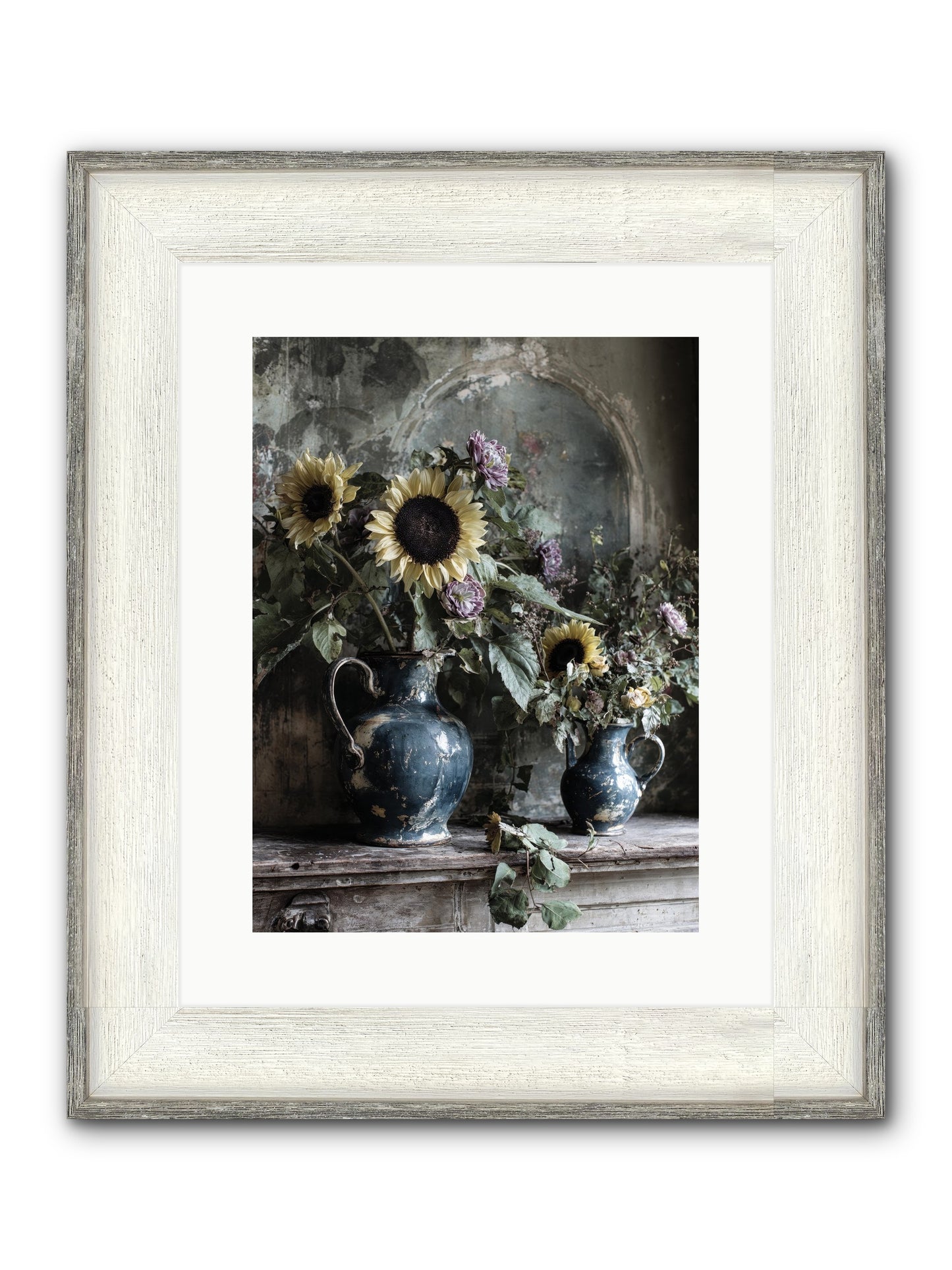 Summer Society Framed Print - Driftwood White 12x16