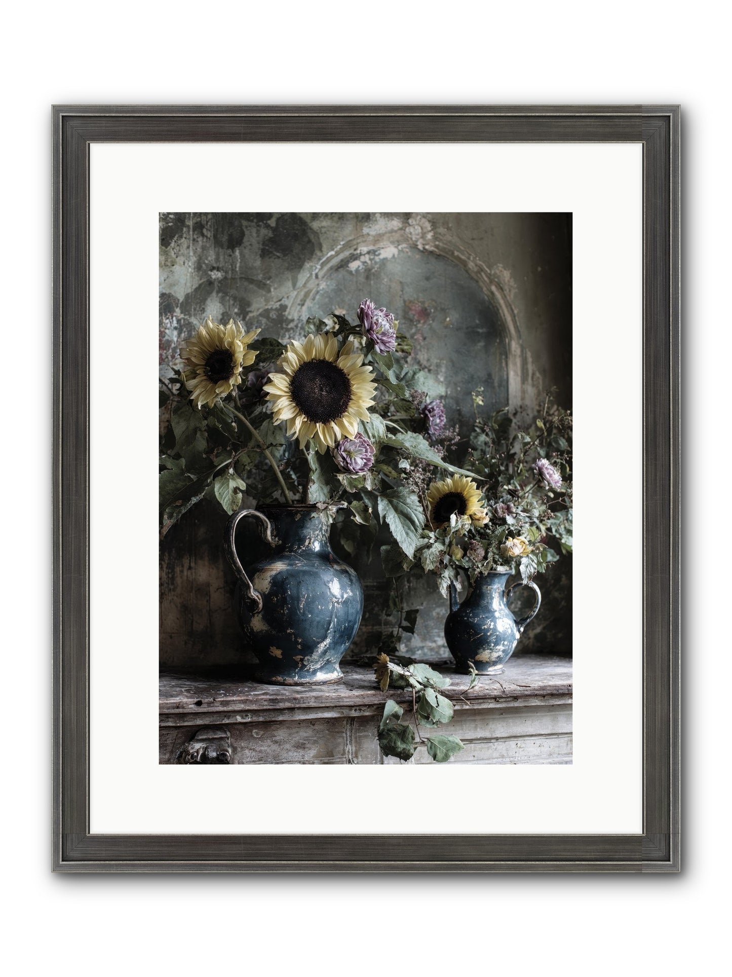 Summer Society Framed Print - Slimwoods Black/Silver 12x16