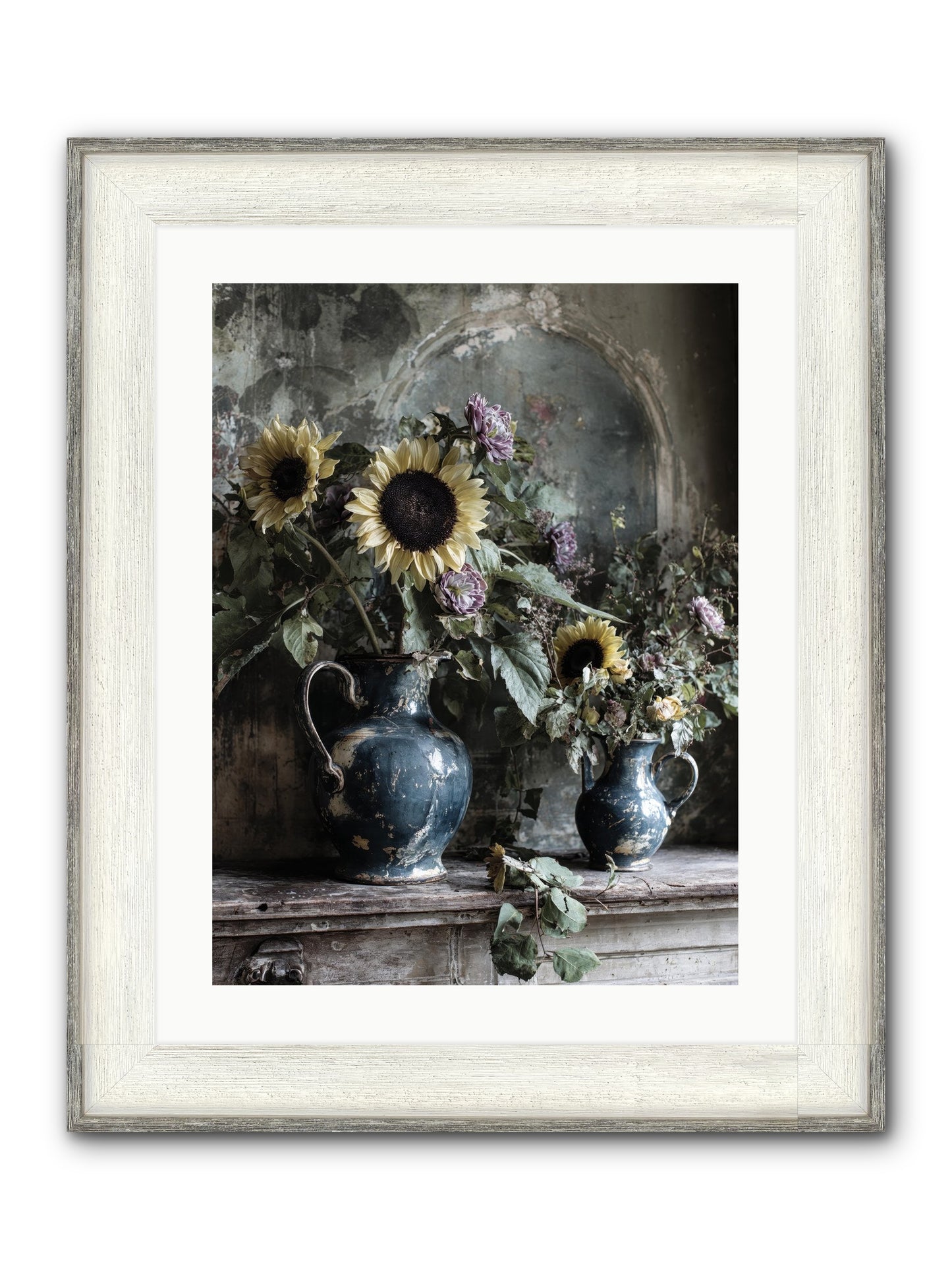 Summer Society Framed Print - Driftwood White 18x24
