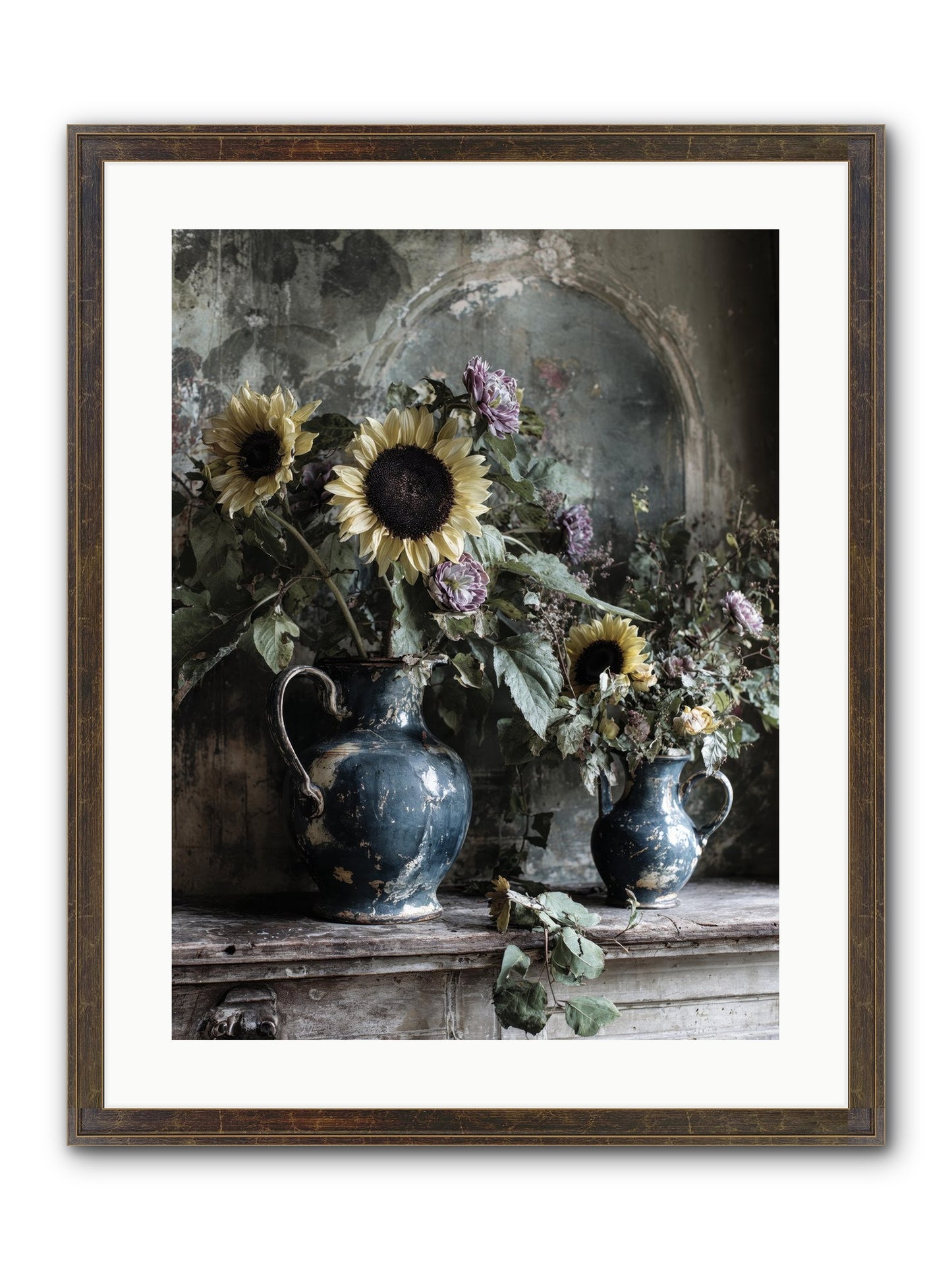 Summer Society Framed Print - Slimwoods Black/Gold 18x24