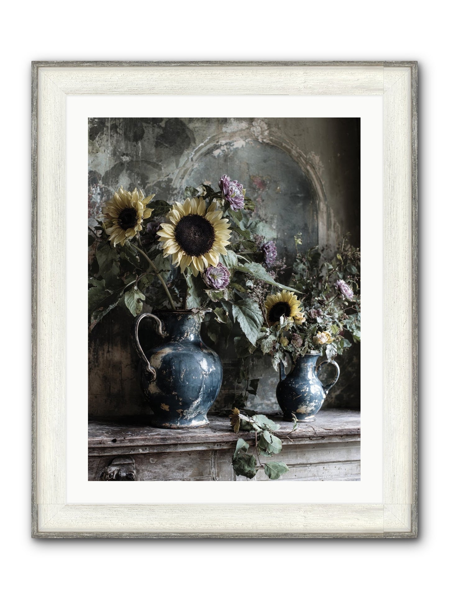 Summer Society Framed Print - Driftwood White 24x32