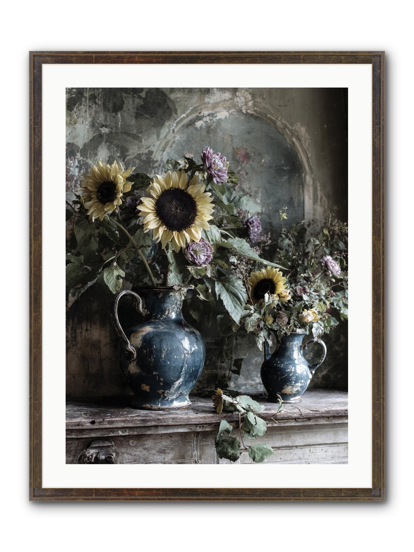 Summer Society Framed Print - Slimwoods Black/Gold 24x32