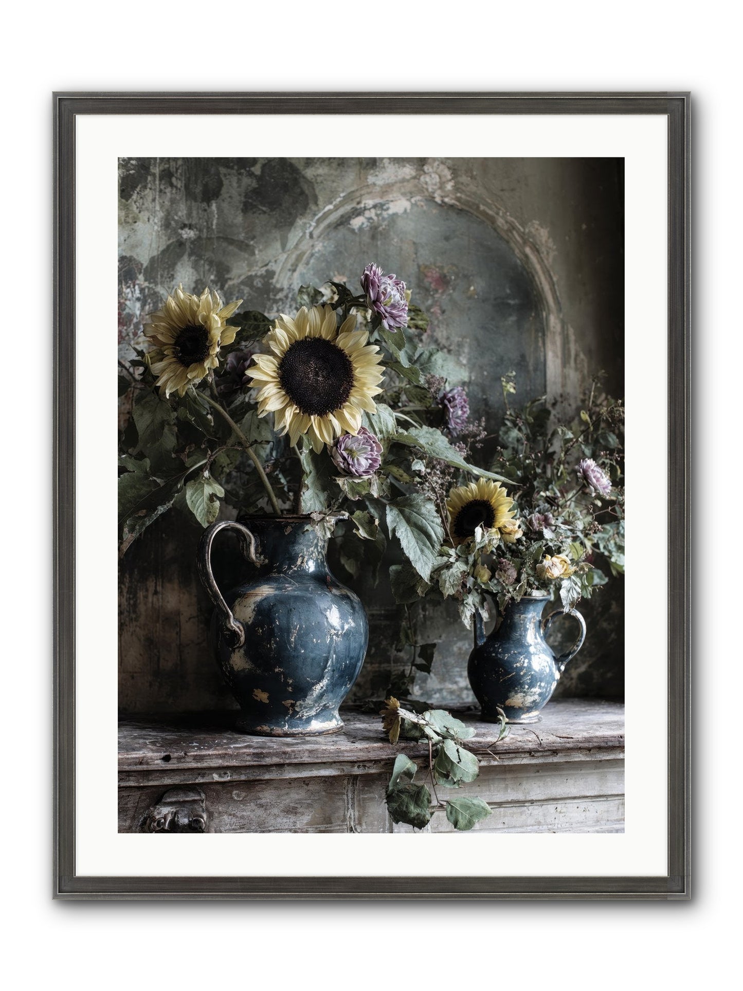 Summer Society Framed Print - Slimwoods Black/Silver 24x32