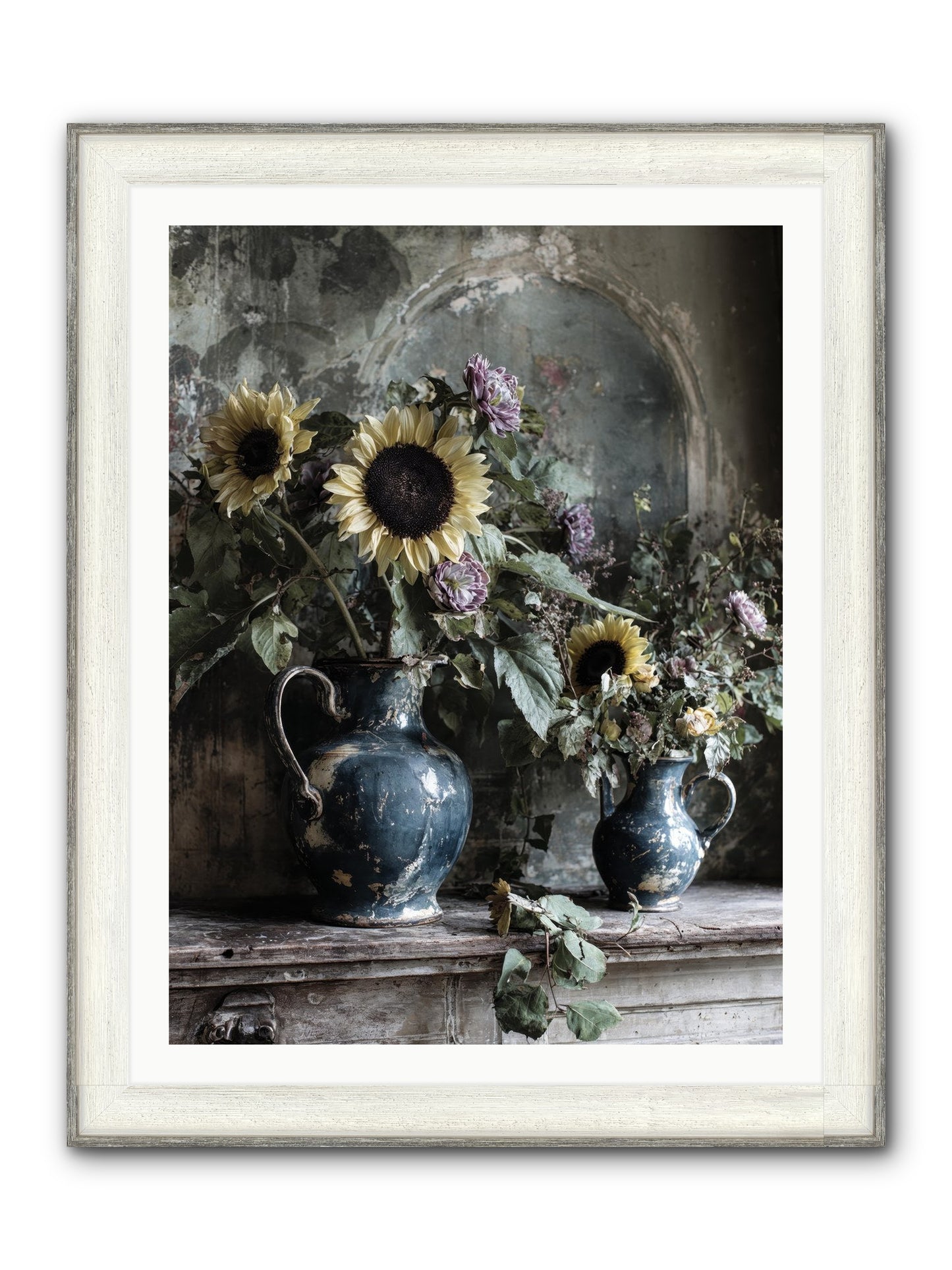 Summer Society Framed Print - Driftwood White 30x40