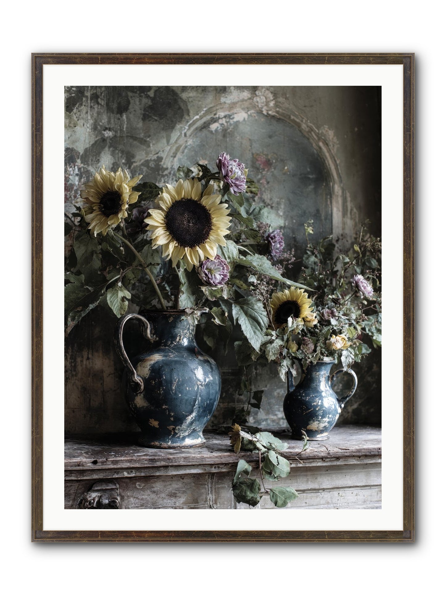 Summer Society Framed Print - Slimwoods Black/Gold 30x40