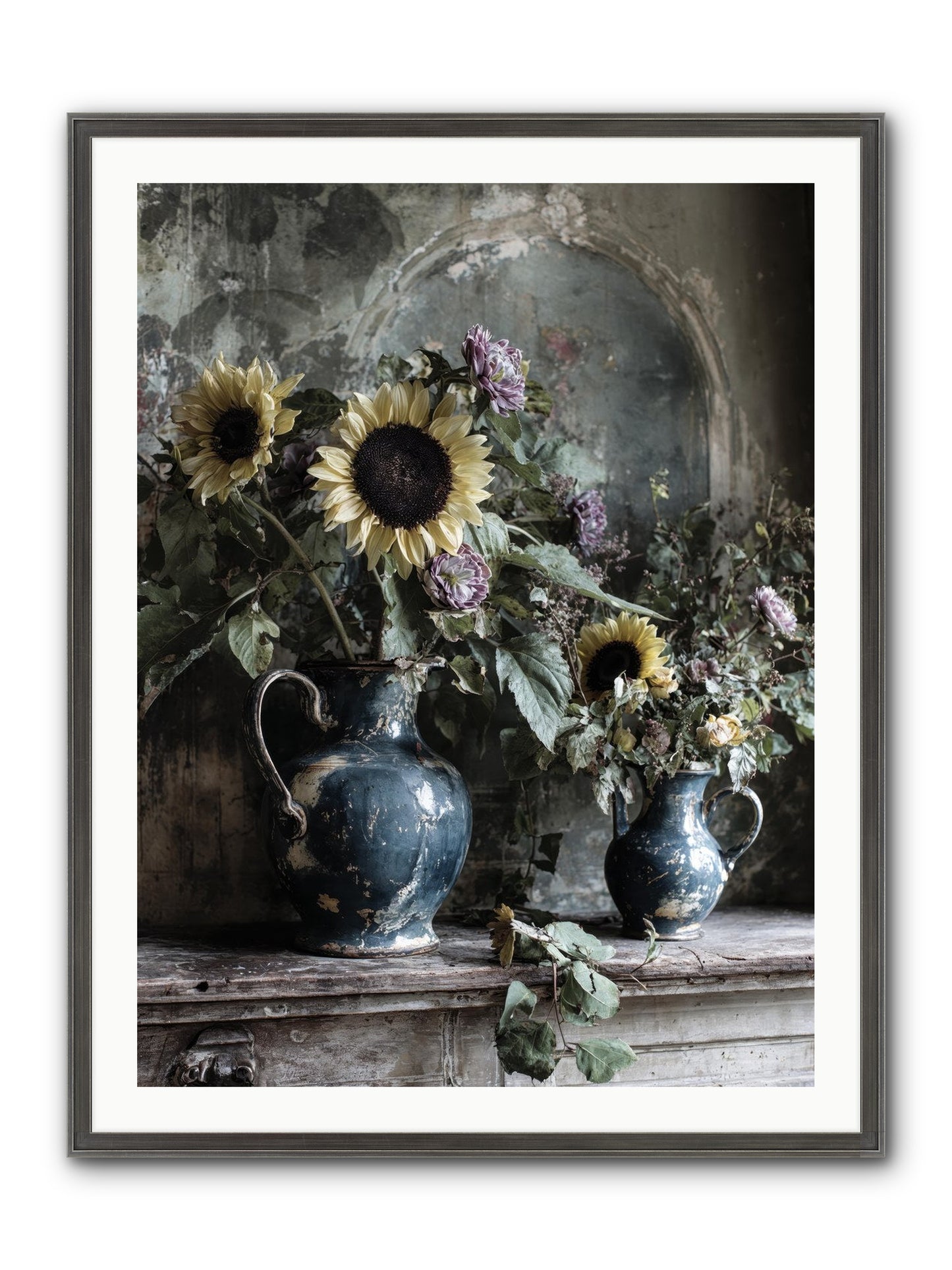 Summer Society Framed Print - Slimwoods Black/Silver 30x40