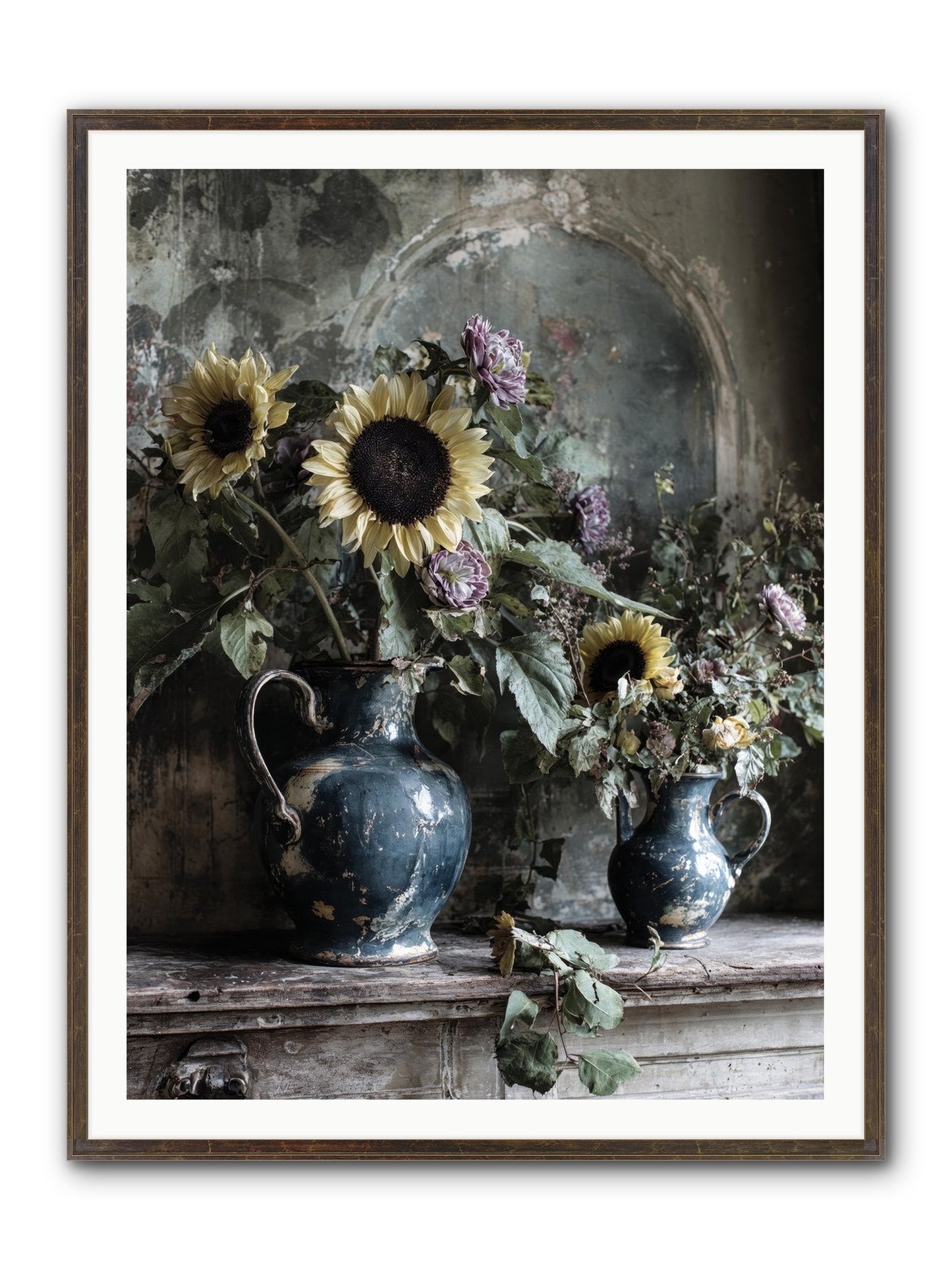 Summer Society Framed Print - Slimwoods Black/Gold 36x48