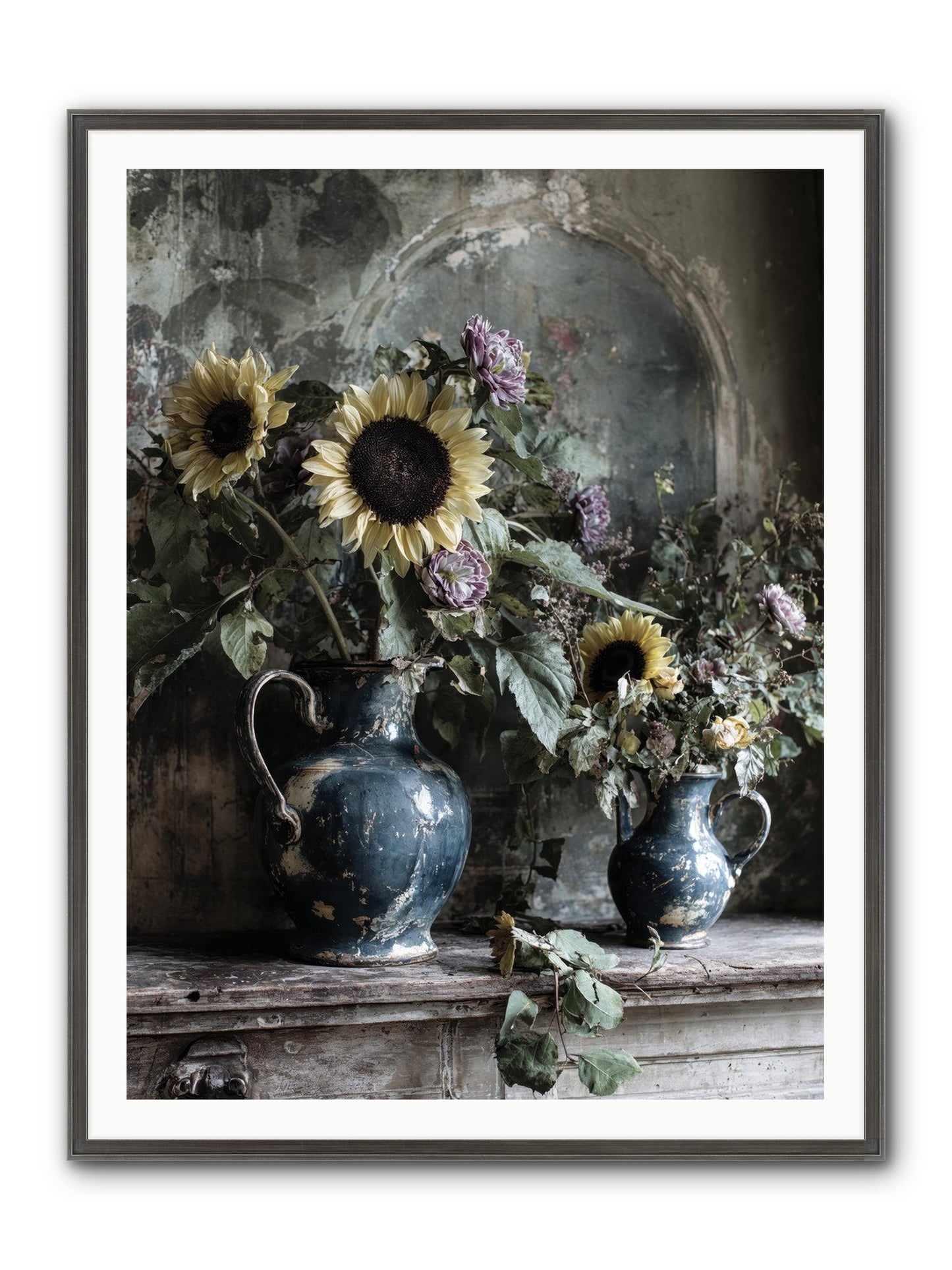 Summer Society Framed Print - Slimwoods Black/Silver 36x48