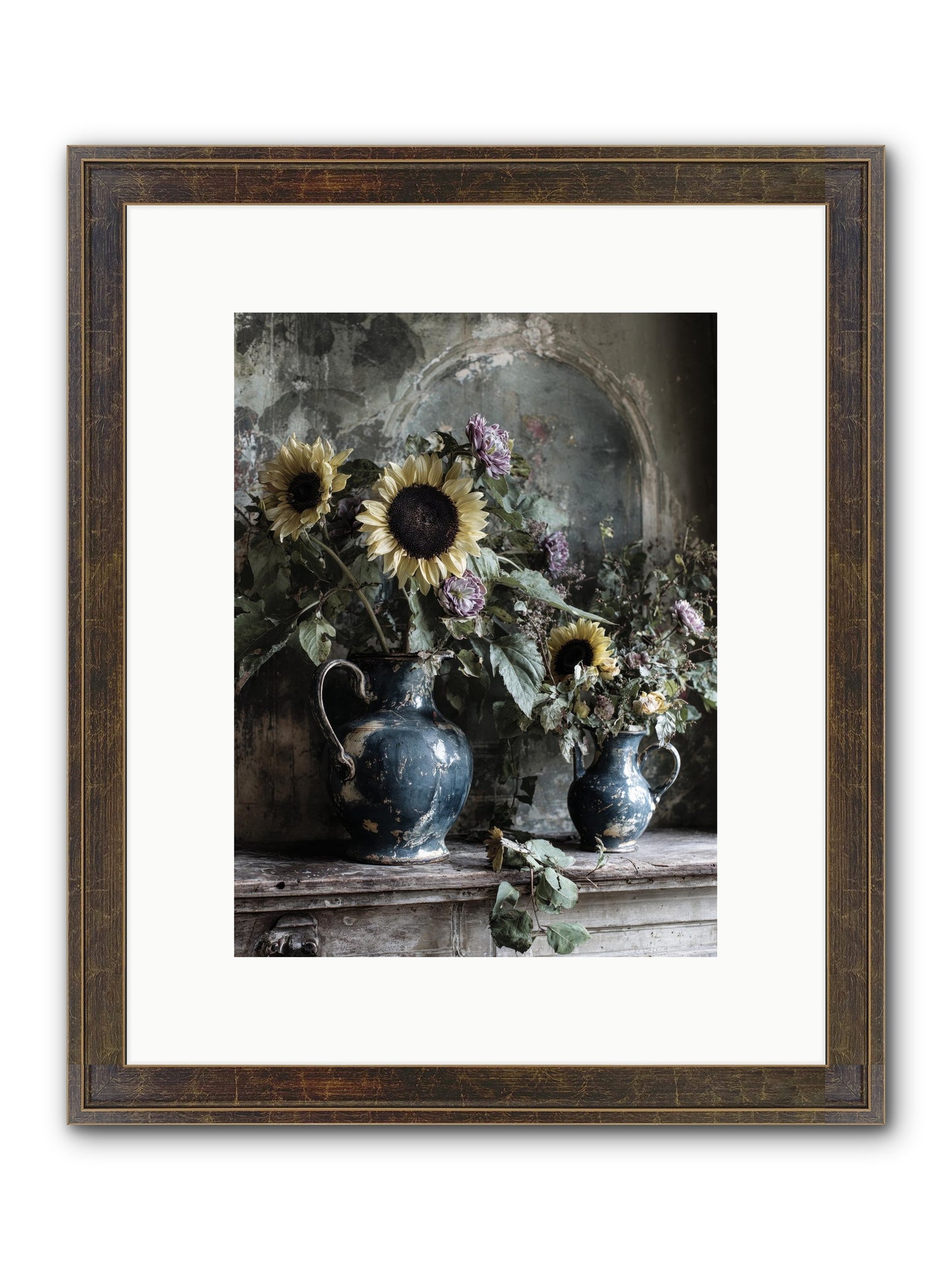 Summer Society Framed Print - Slimwoods Black/Gold 9x12