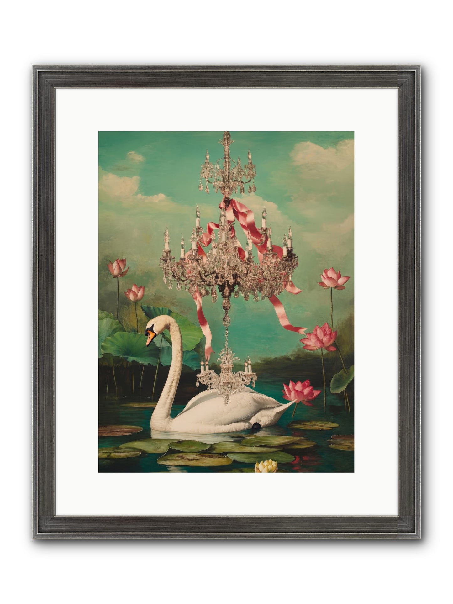 Summer Speaks French No.1 Framed Print - Slimwoods Black/Silver 12x16