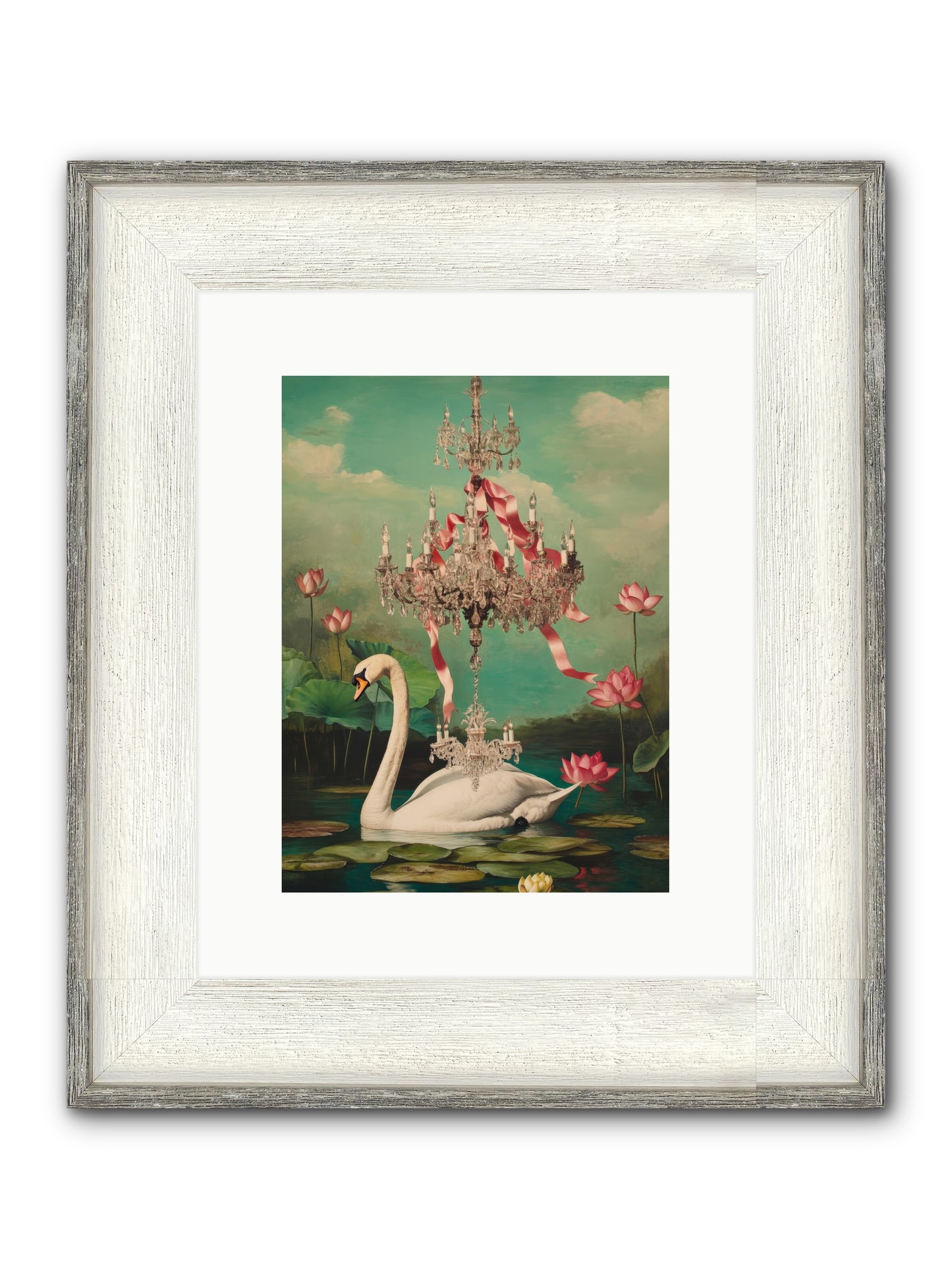Summer Speaks French No.1 Framed Print - Driftwood White 9x12