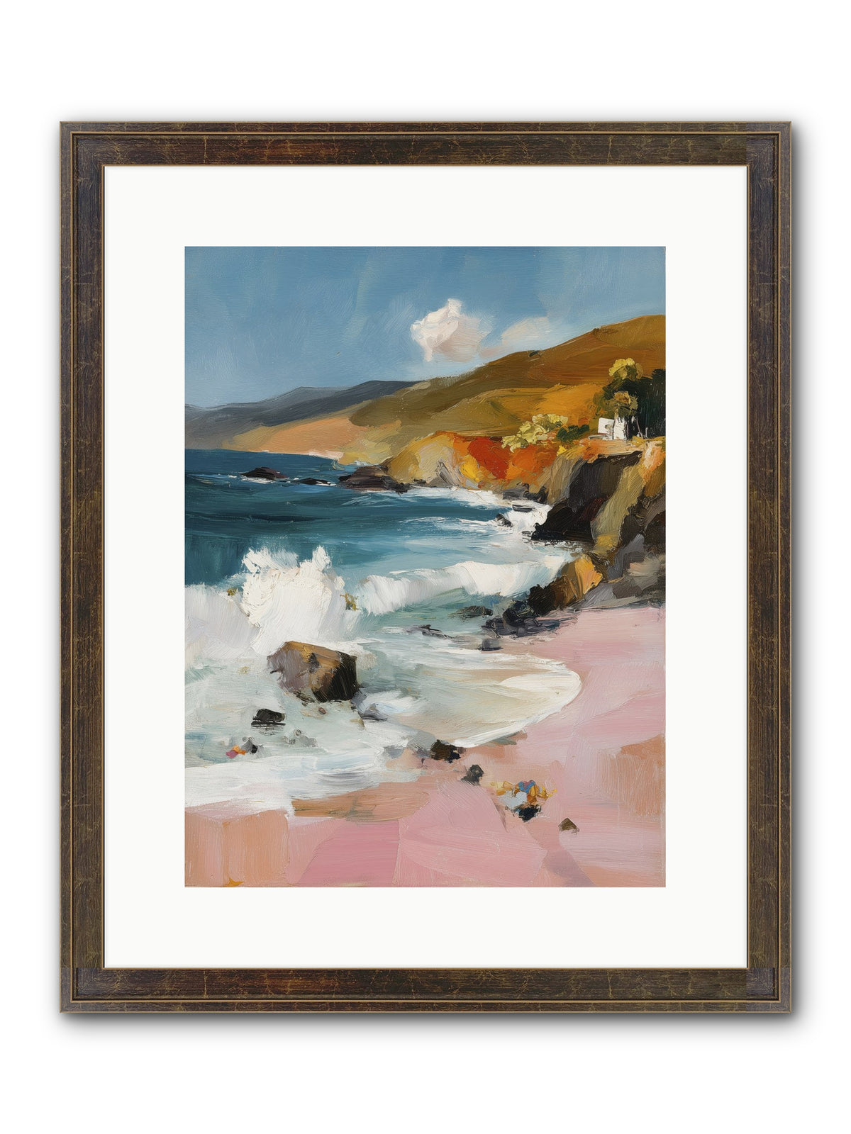 Summer Winds Framed Print - Slimwoods Black/Gold 12x16