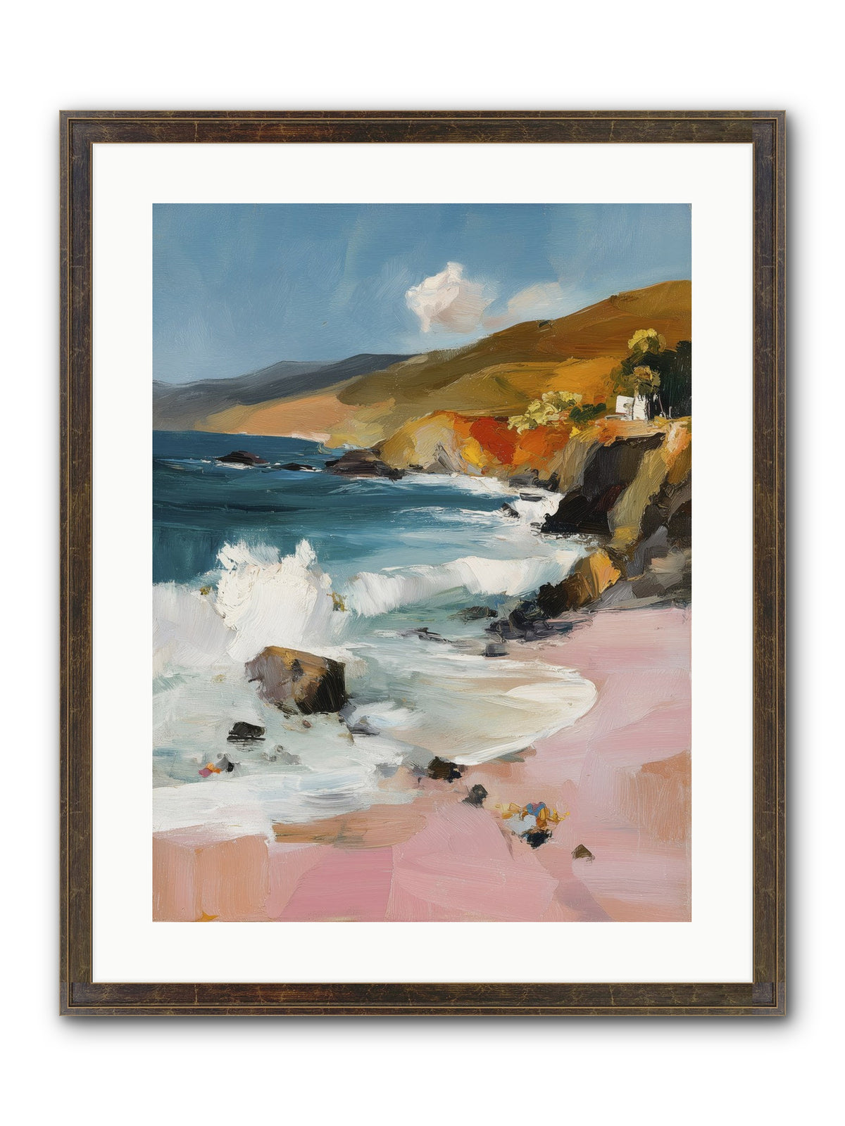 Summer Winds Framed Print - Slimwoods Black/Gold 18x24