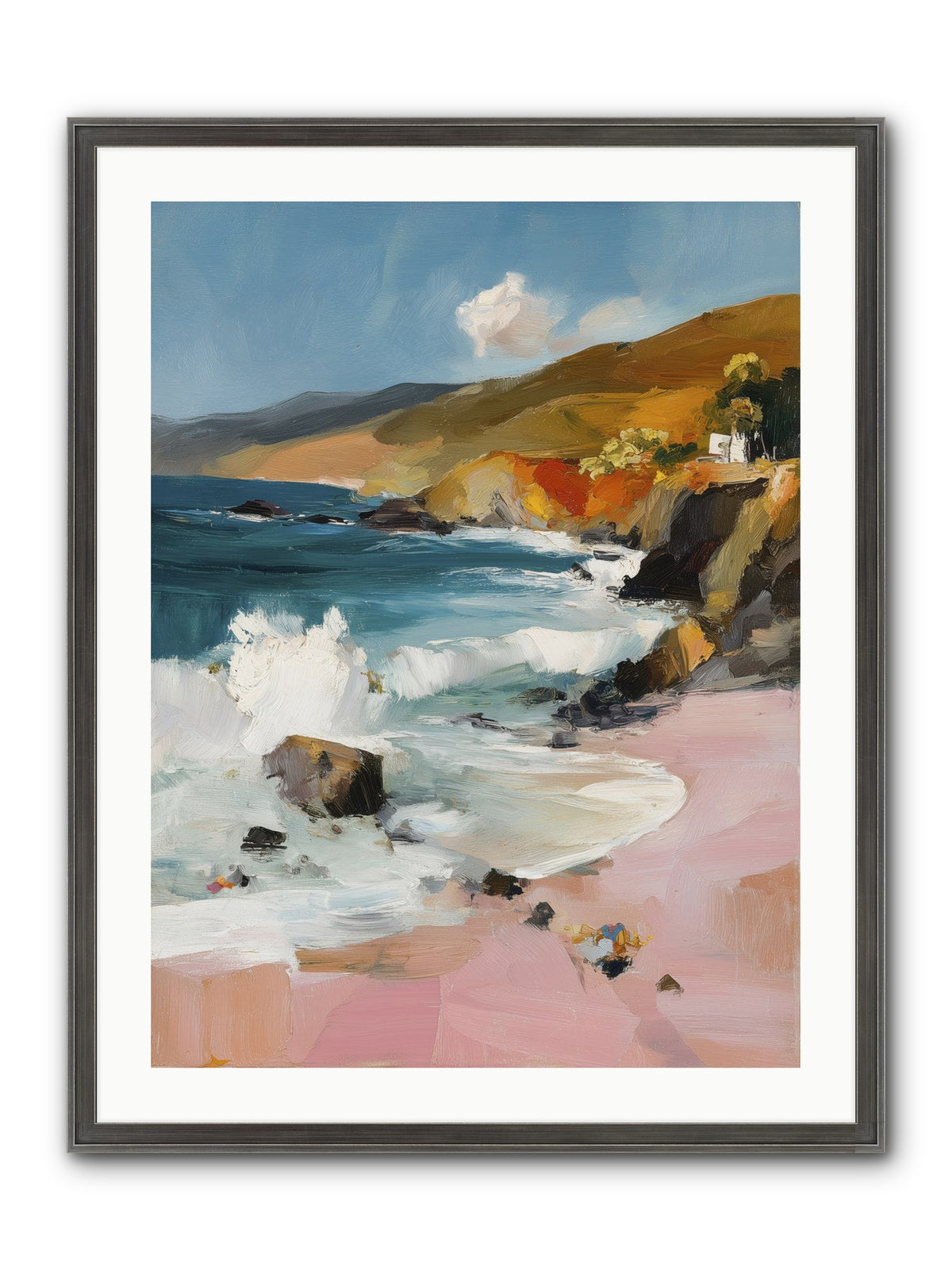 Summer Winds Framed Print - Slimwoods Black/Silver 24x32
