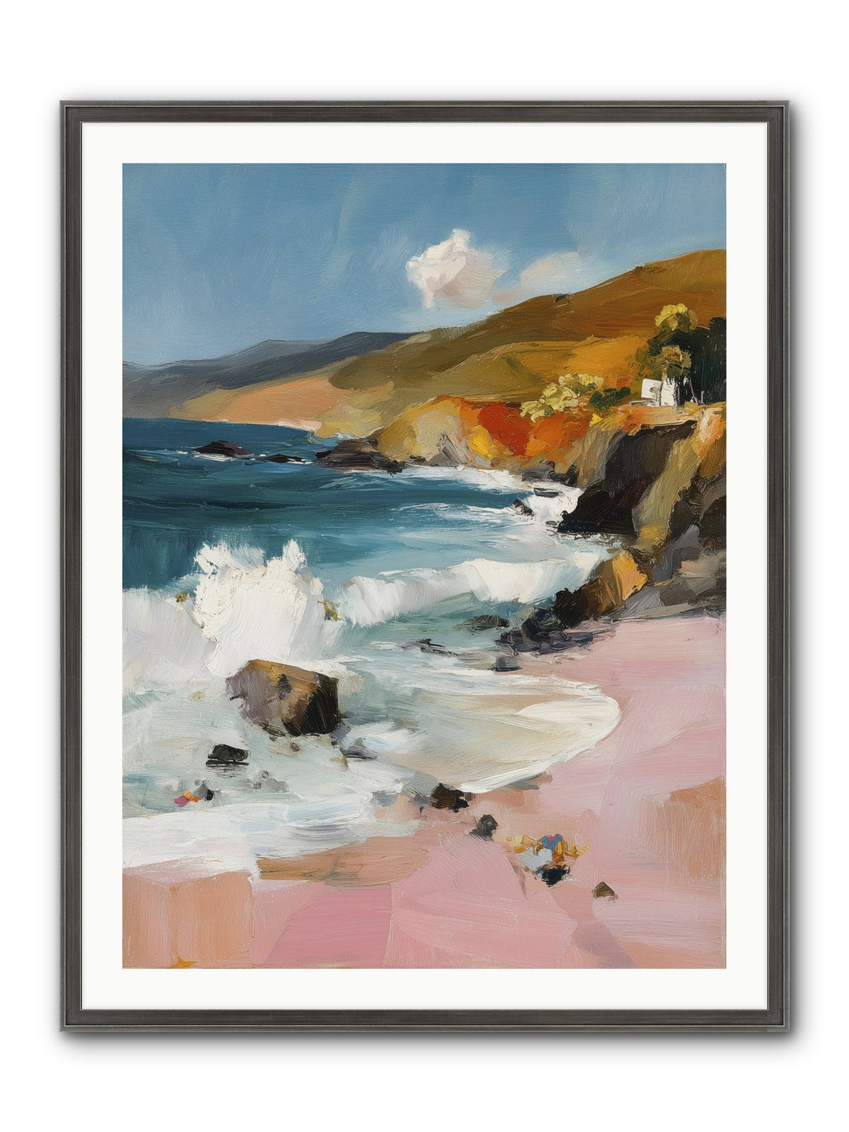 Summer Winds Framed Print - Slimwoods Black/Silver 30x40