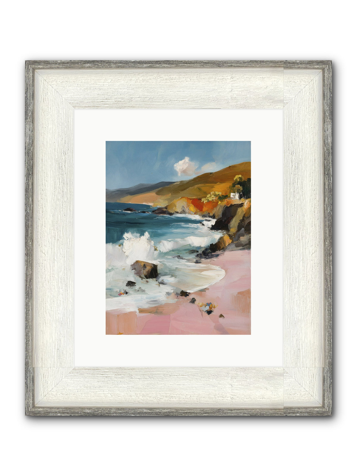 Summer Winds Framed Print - Driftwood White 9x12