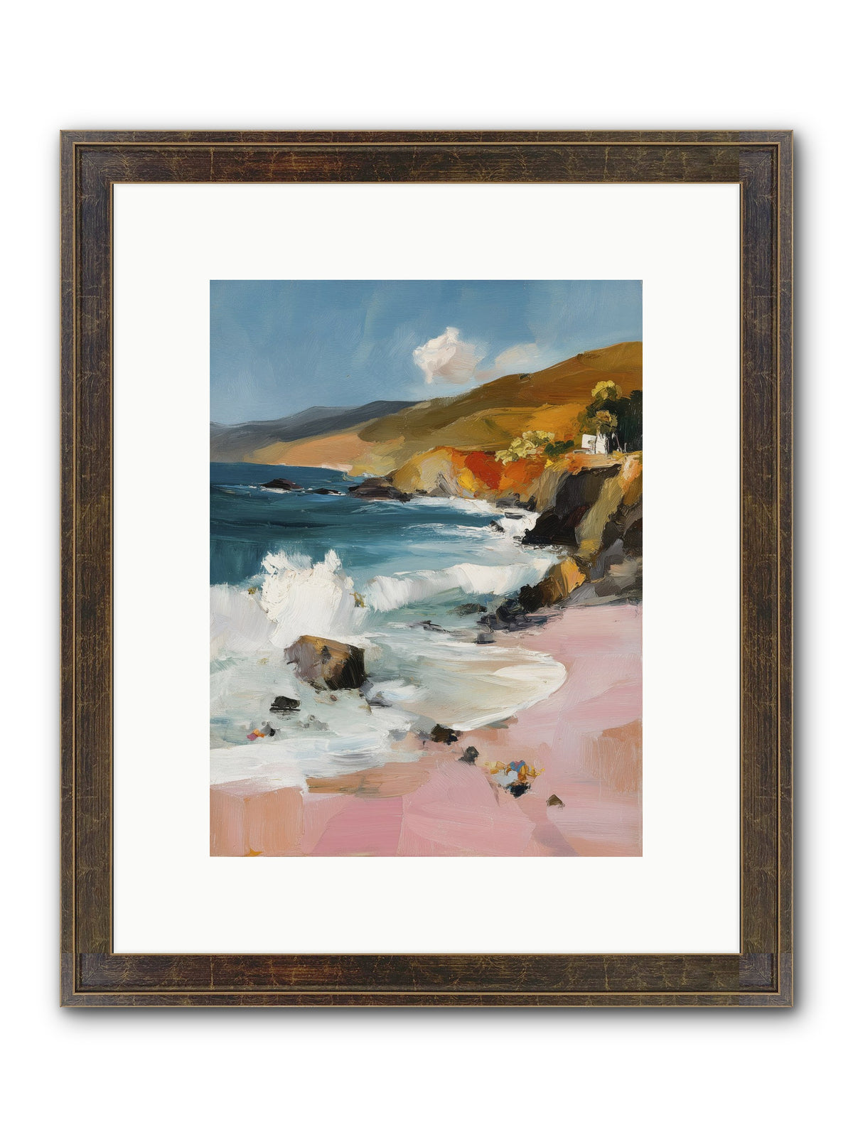 Summer Winds Framed Print - Slimwoods Black/Gold 9x12