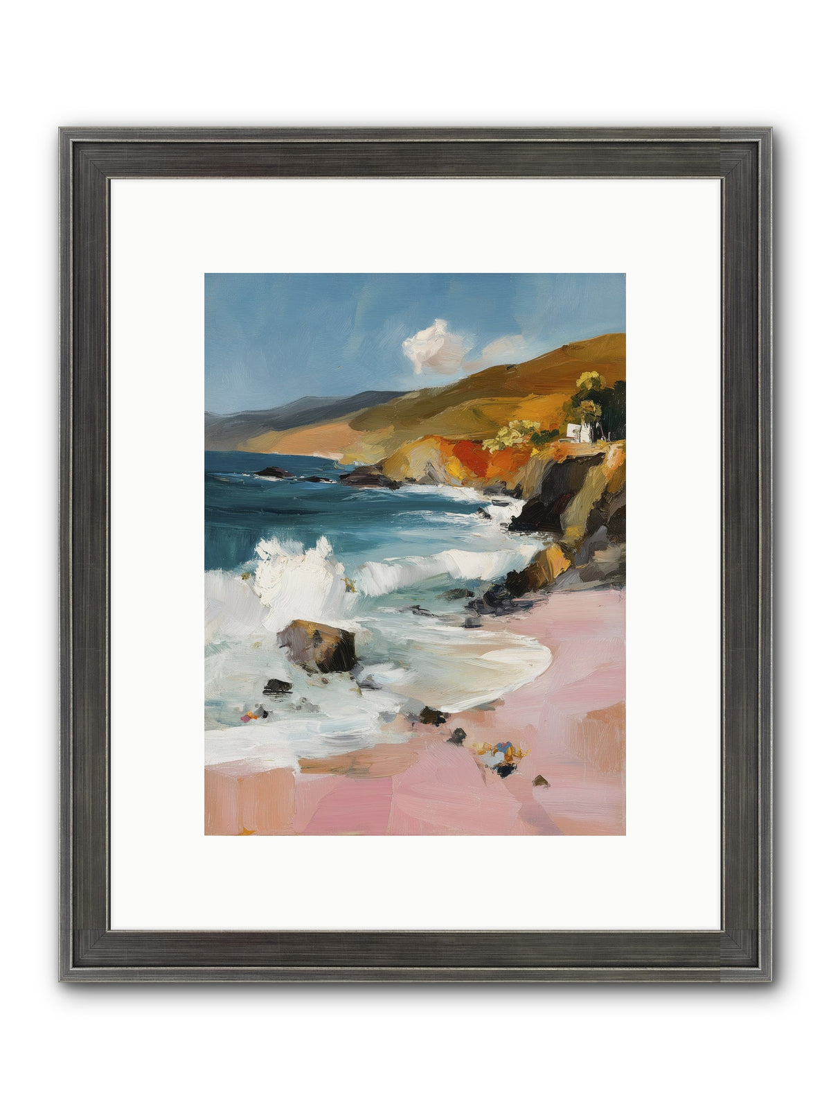 Summer Winds Framed Print - Slimwoods Black/Silver 9x12