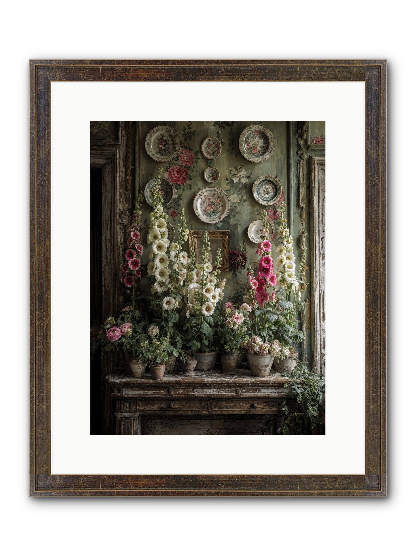 Summerhouse Framed Print - Slimwoods Black/Gold 12x16