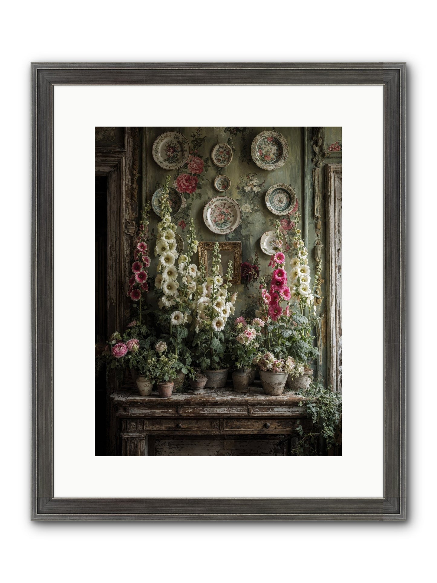 Summerhouse Framed Print - Slimwoods Black/Silver 12x16