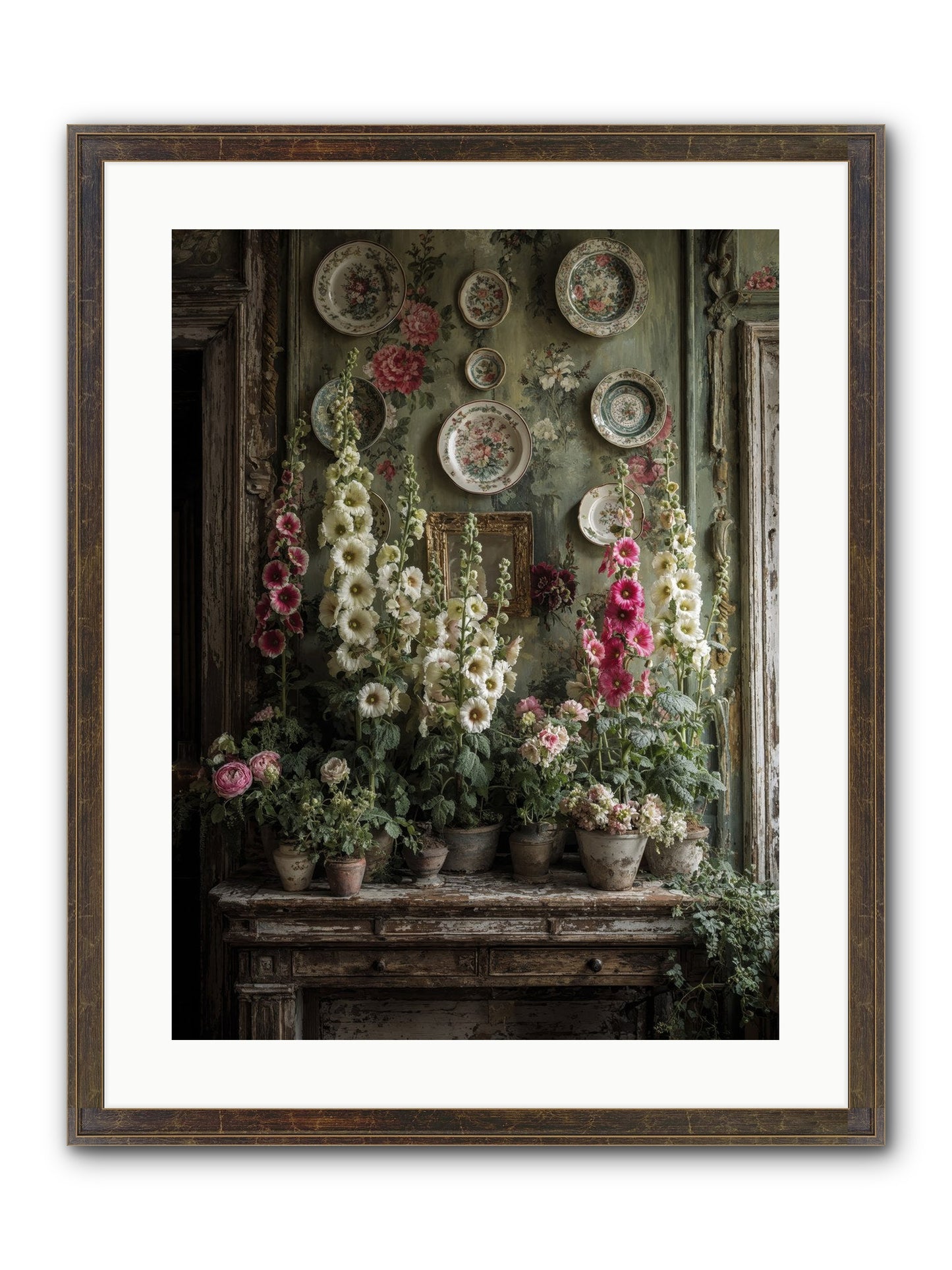 Summerhouse Framed Print - Slimwoods Black/Gold 18x24