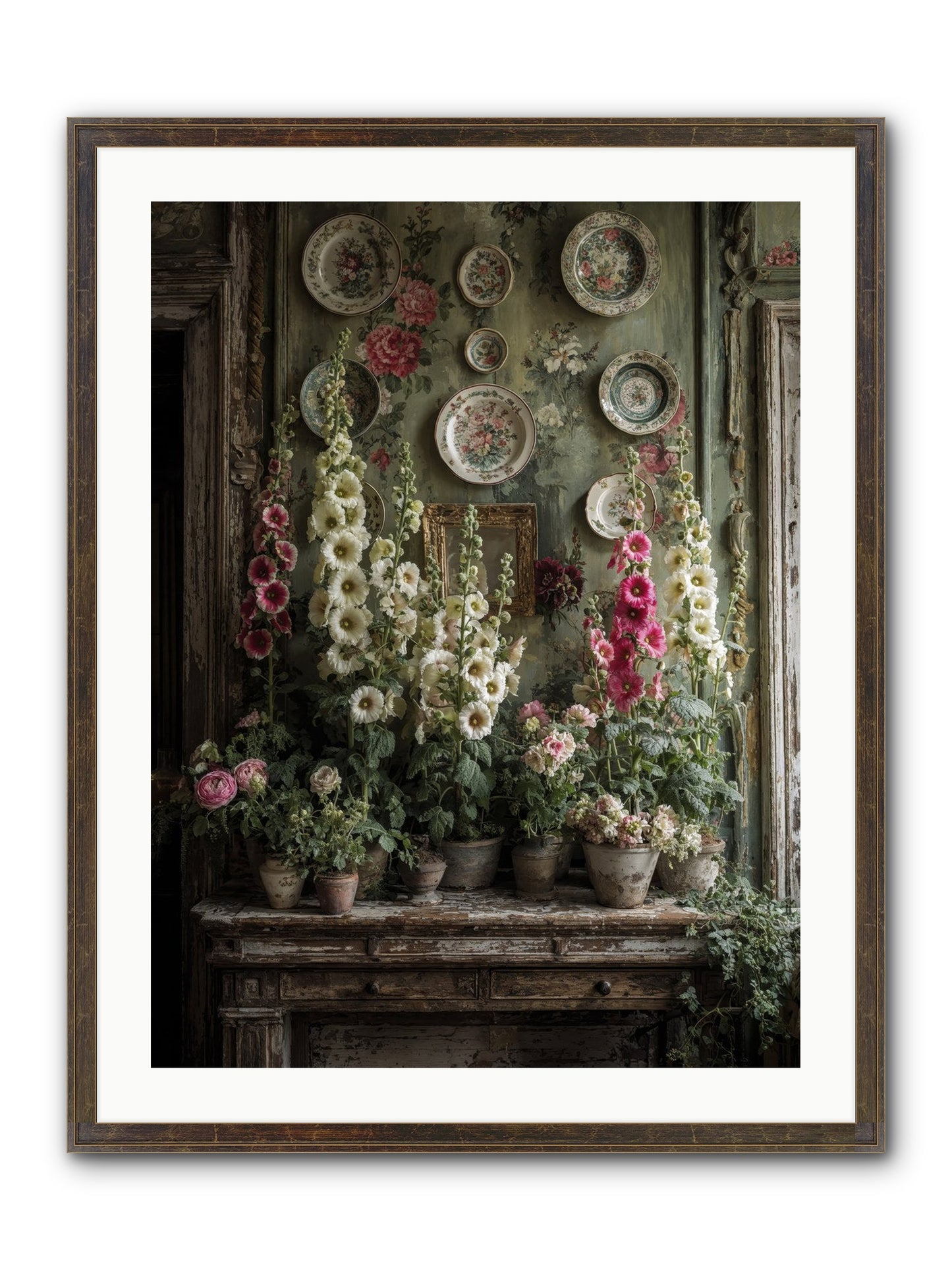 Summerhouse Framed Print - Slimwoods Black/Gold 24x32
