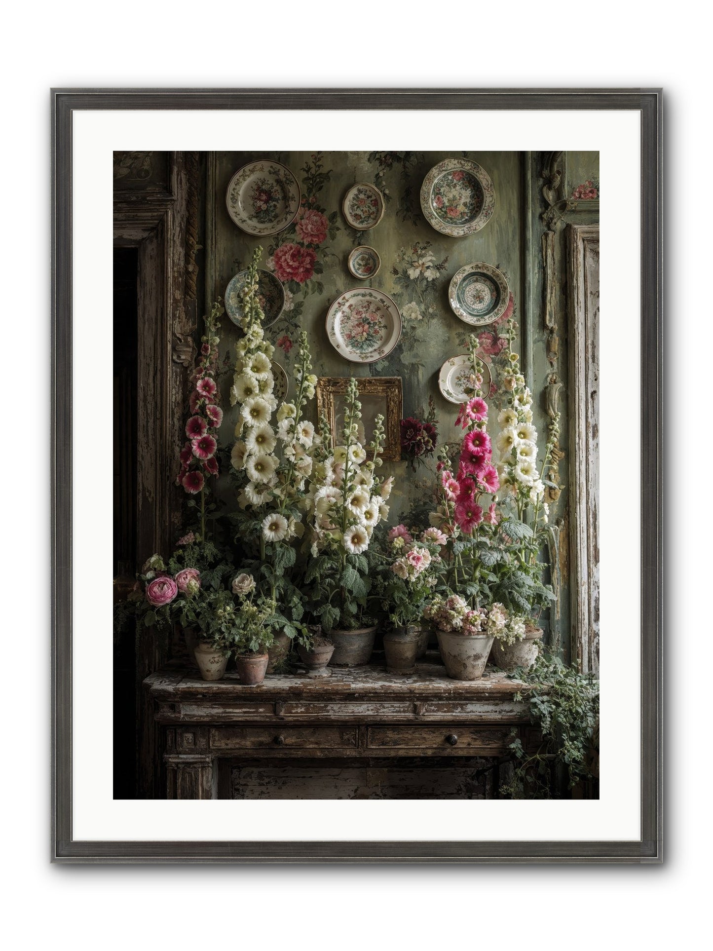 Summerhouse Framed Print - Slimwoods Black/Silver 24x32