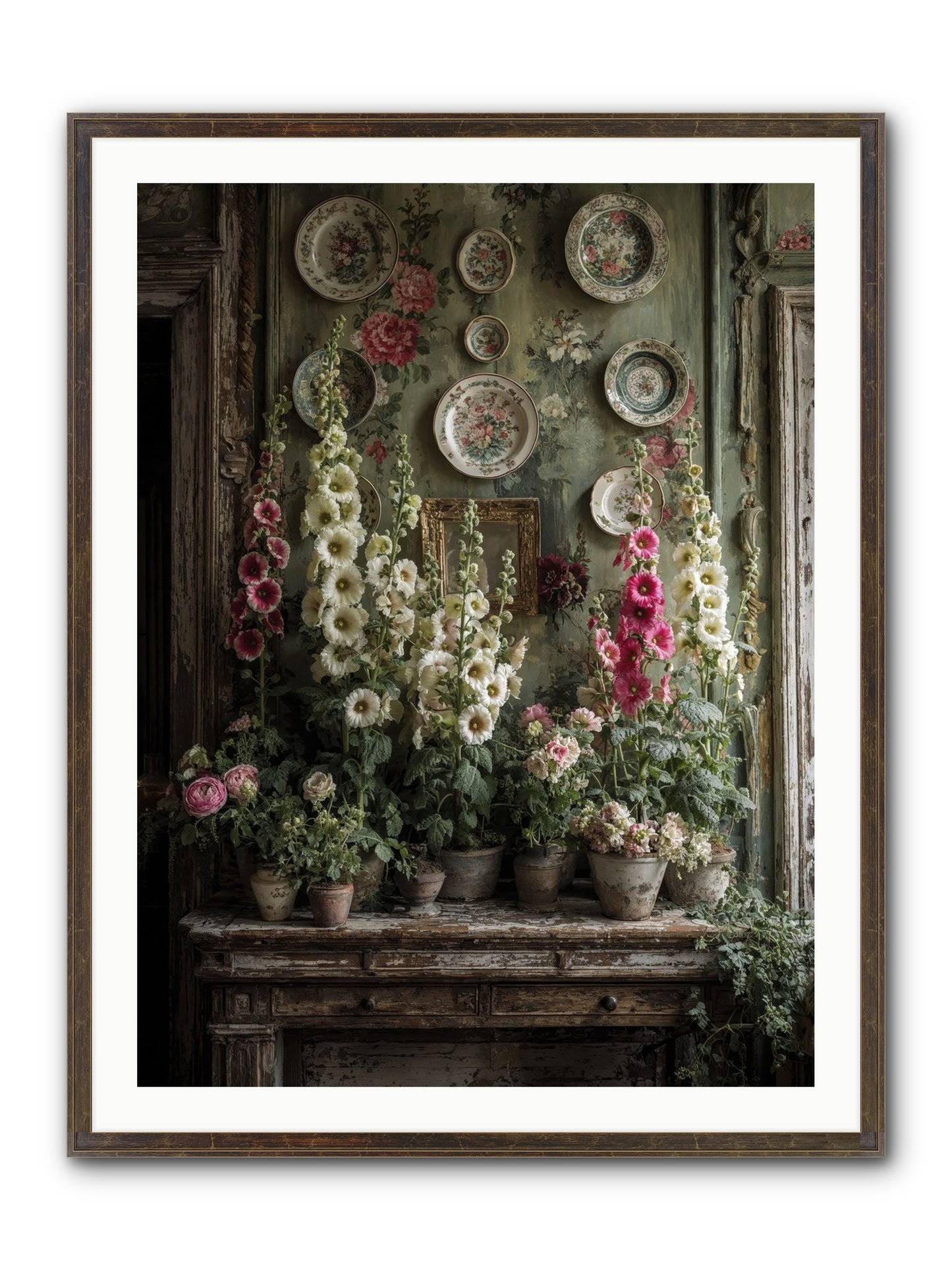 Summerhouse Framed Print - Slimwoods Black/Gold 30x40
