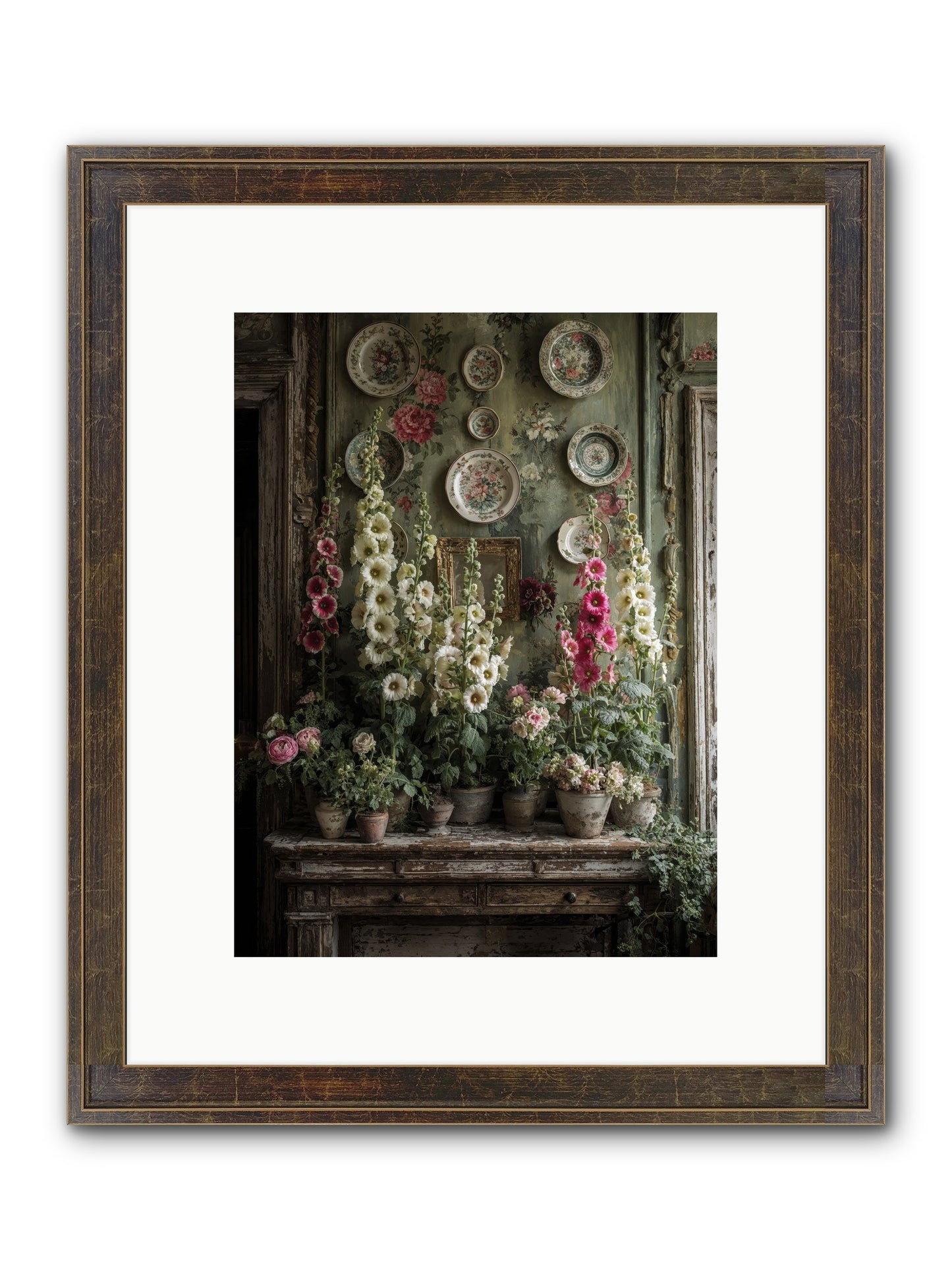 Summerhouse Framed Print - Slimwoods Black/Gold 9x12
