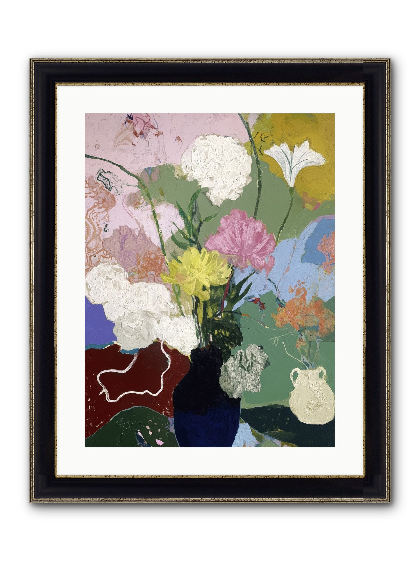 Sun-drenched Trails Framed Print - Black & Gold 18x24