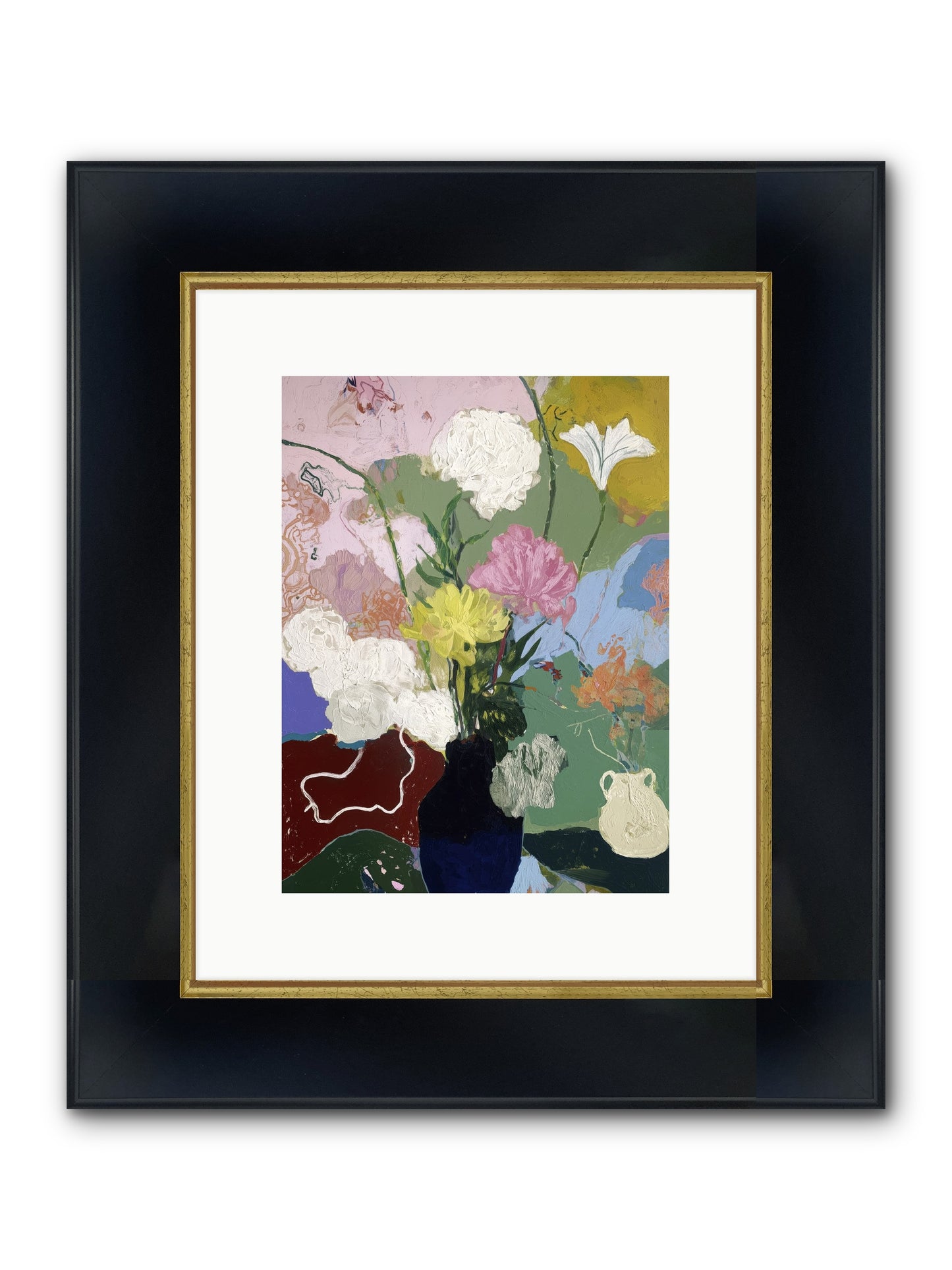 Sun-drenched Trails Framed Print - Wide Black w/Gold 9x12