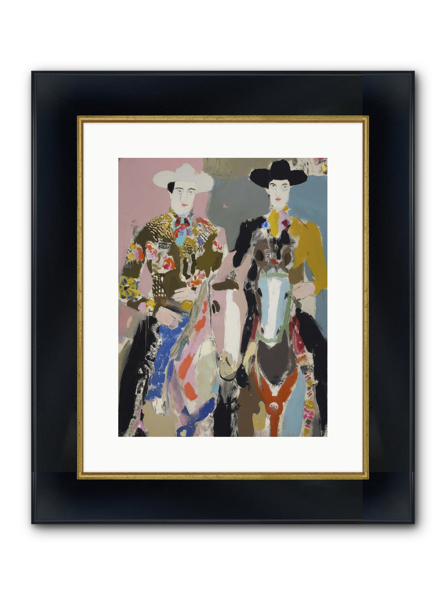 Sun-Drunk & Steady Framed Print - Wide Black w/Gold 12x16
