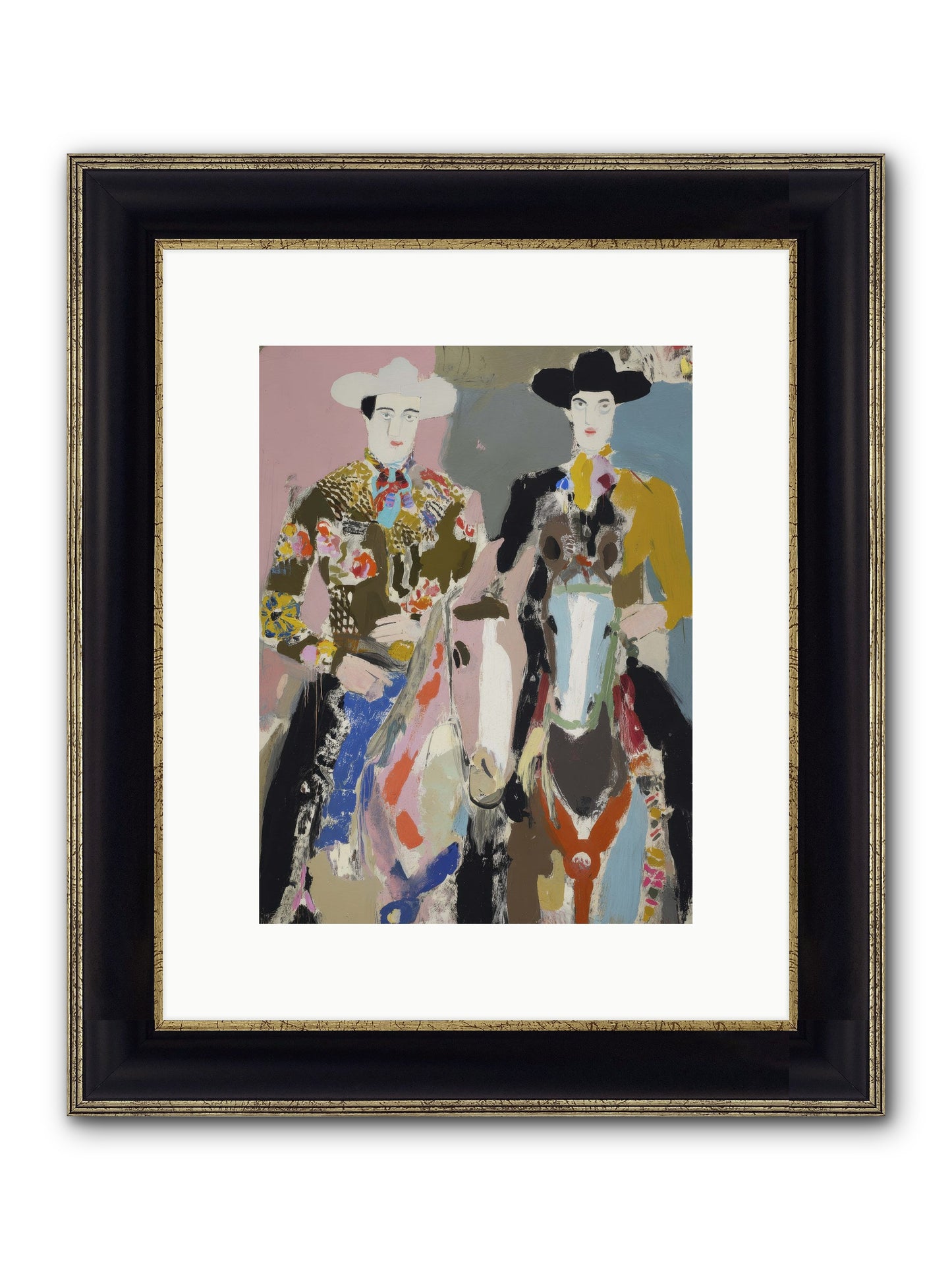 Sun-Drunk & Steady Framed Print - Black & Gold 9x12