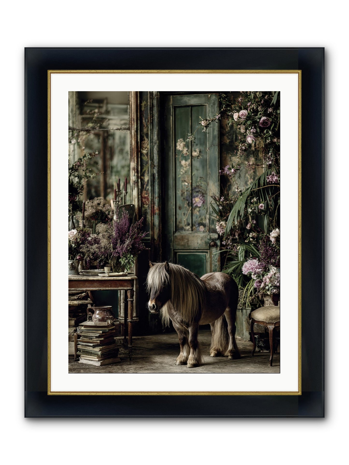 Sun Kissed Framed Print - Wide Black w/Gold 24x32