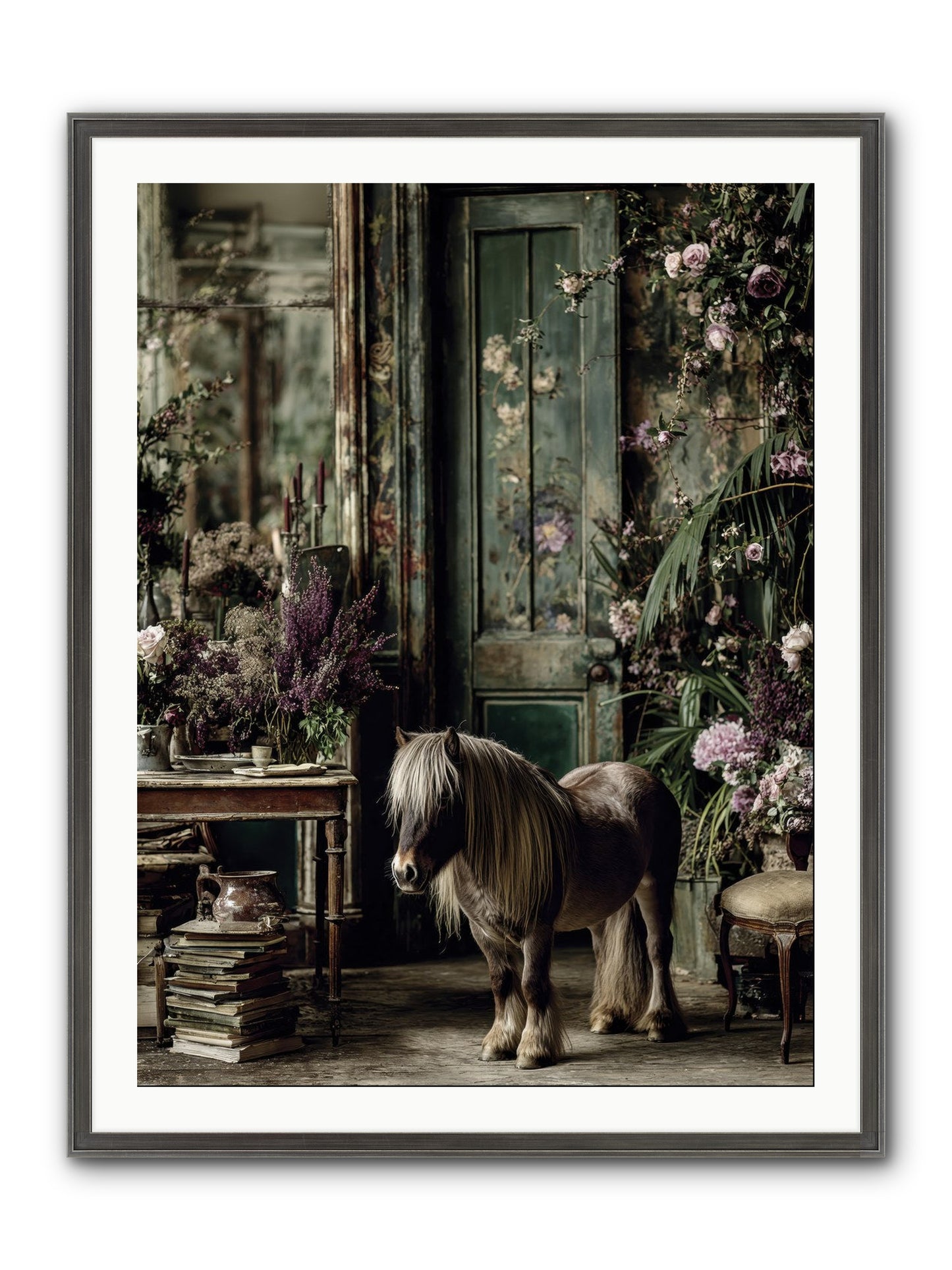 Sun Kissed Framed Print - Slimwoods Black/Silver 30x40