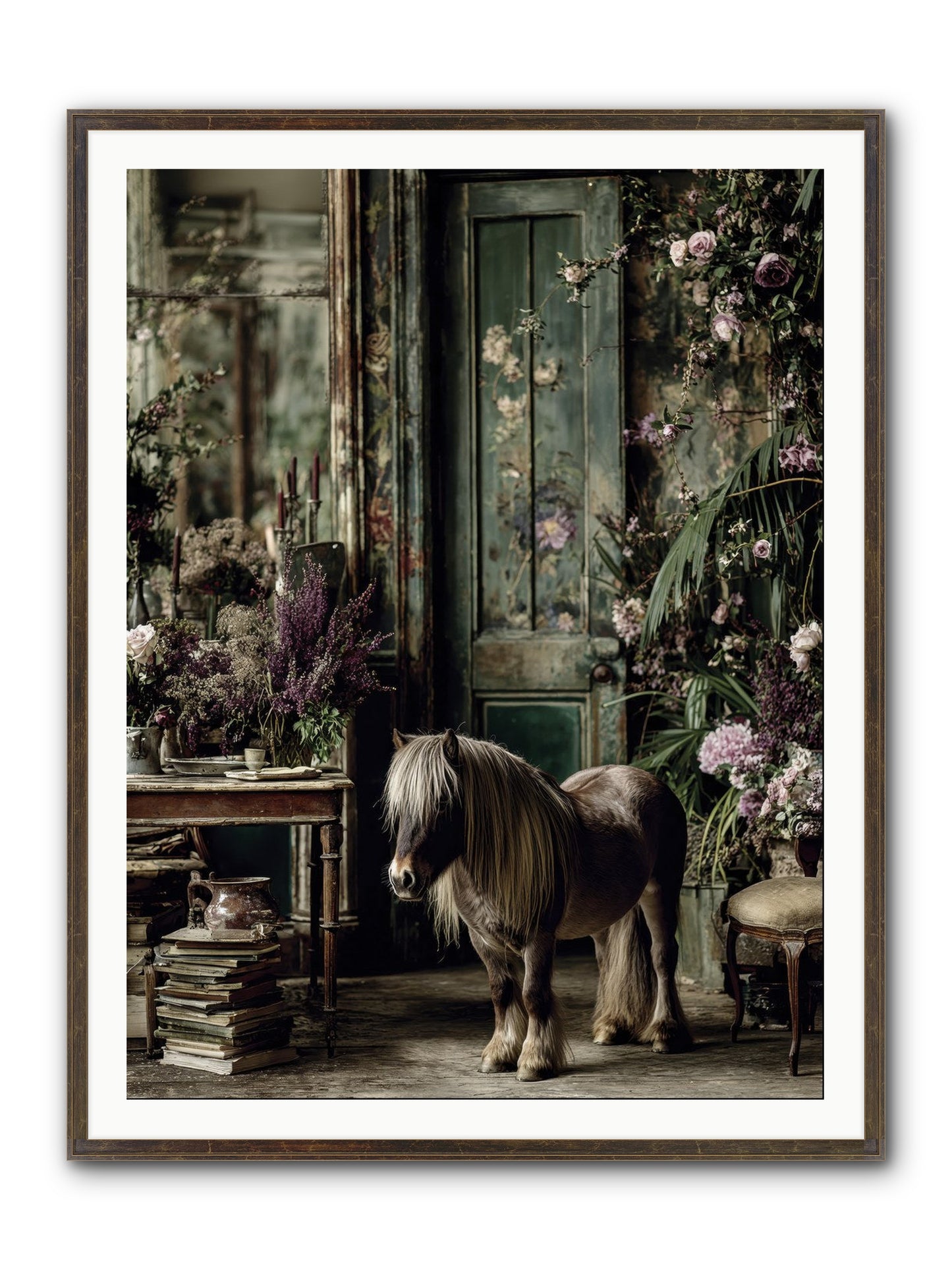 Sun Kissed Framed Print - Slimwoods Black/Gold 36x48