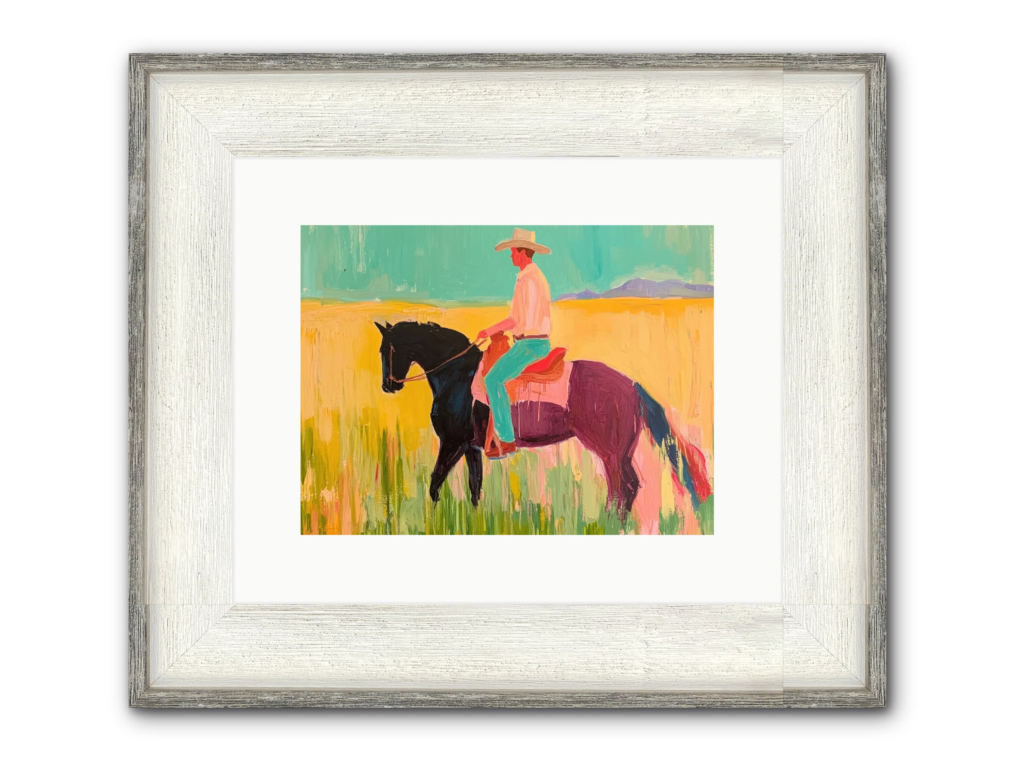 Sun-Touched Journey Framed Print - Driftwood White 12x9