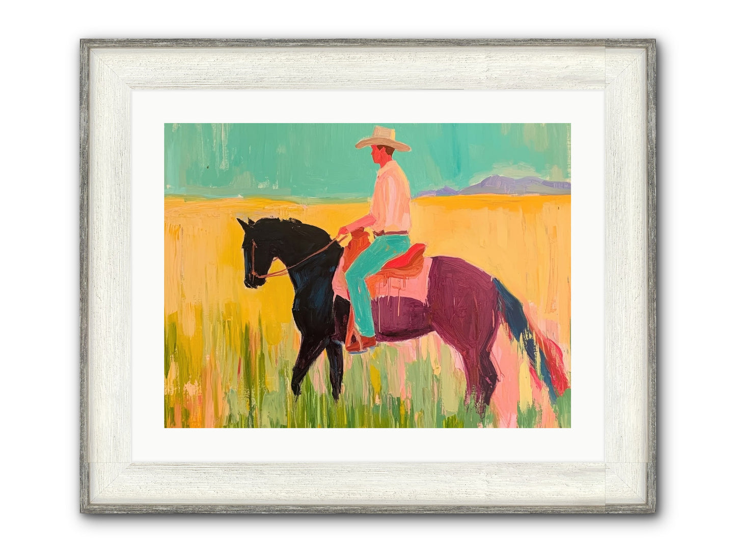 Sun-Touched Journey Framed Print - Driftwood White 24x18