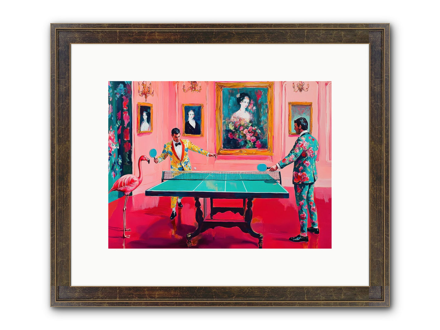 Sunday Diversions Framed Print - Slimwoods Black/Gold 12x9