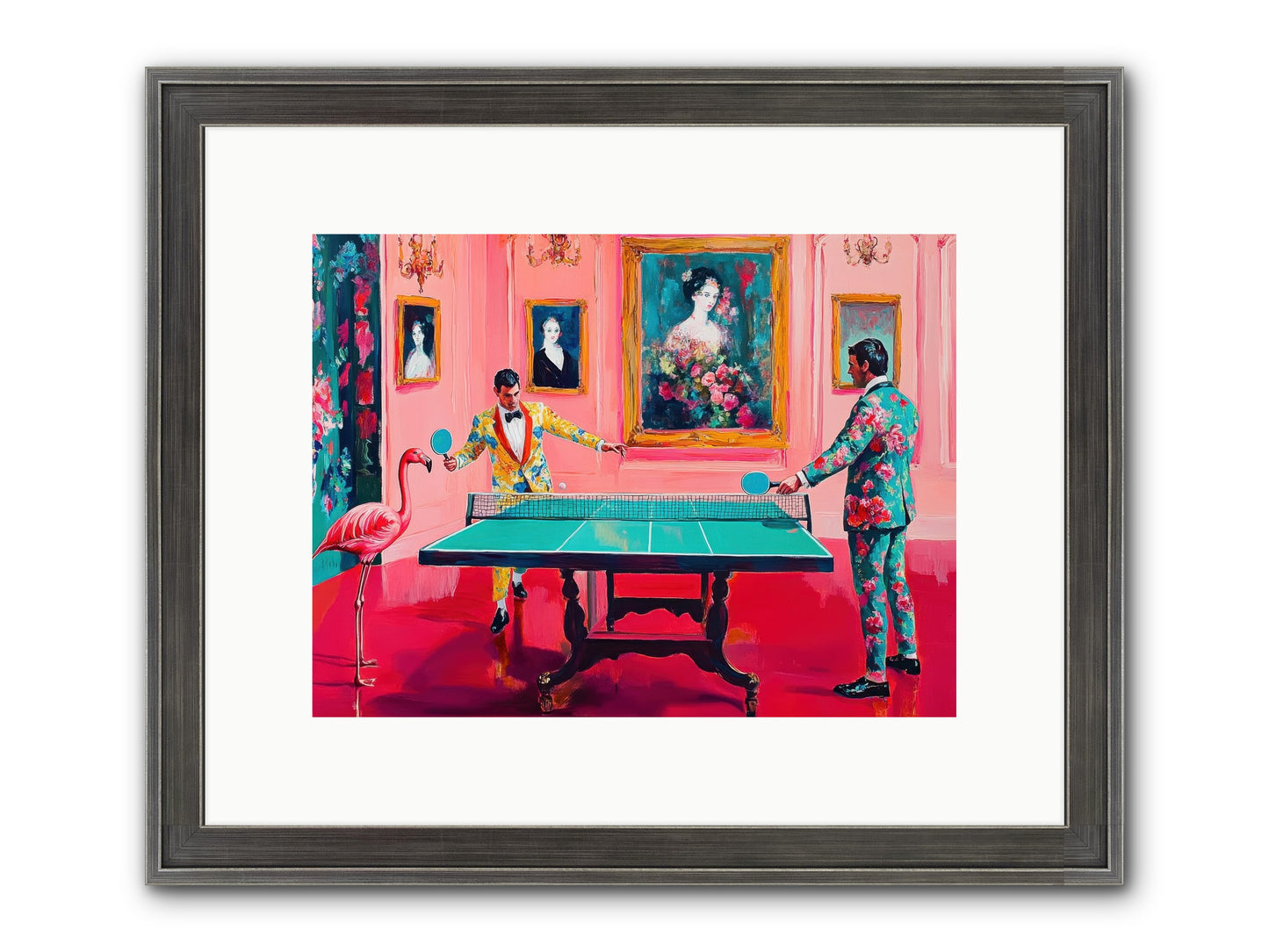 Sunday Diversions Framed Print - Slimwoods Black/Silver 12x9