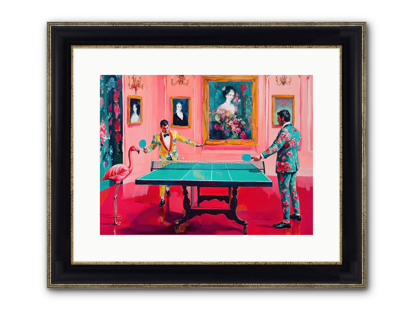 Sunday Diversions Framed Print - Black & Gold 16x12