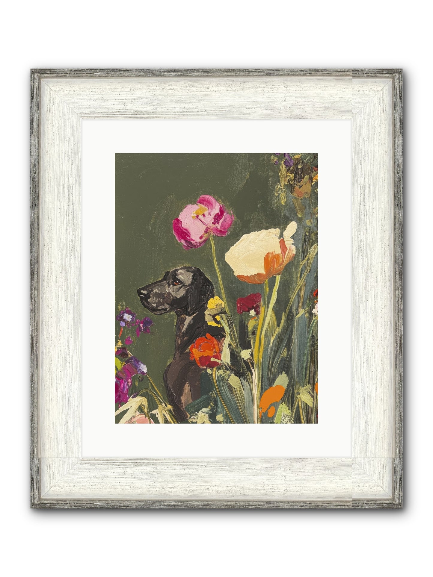 Sunday's Sweet Boy Framed Print - Driftwood White 12x16