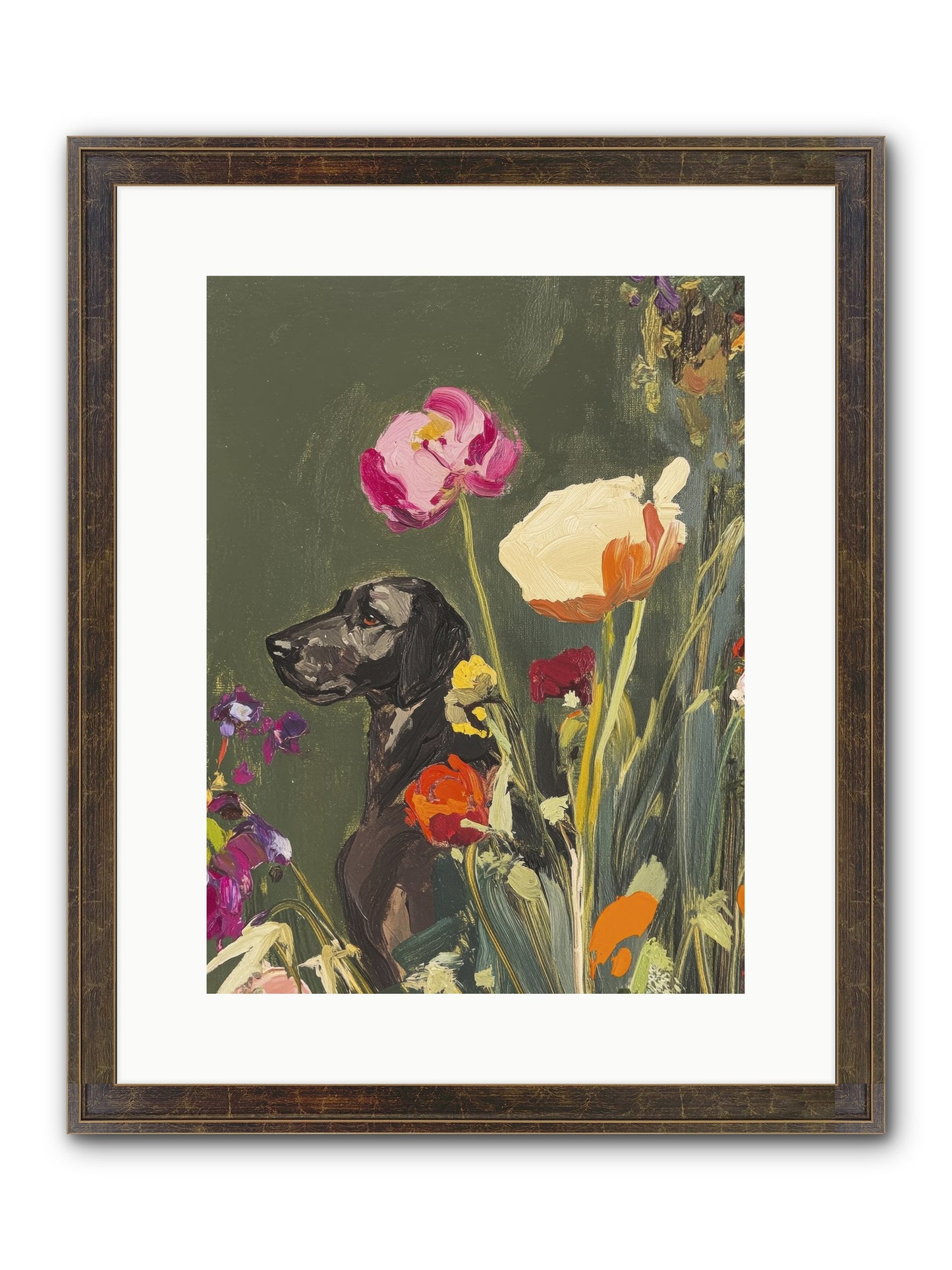 Sunday's Sweet Boy Framed Print - Slimwoods Black/Gold 12x16